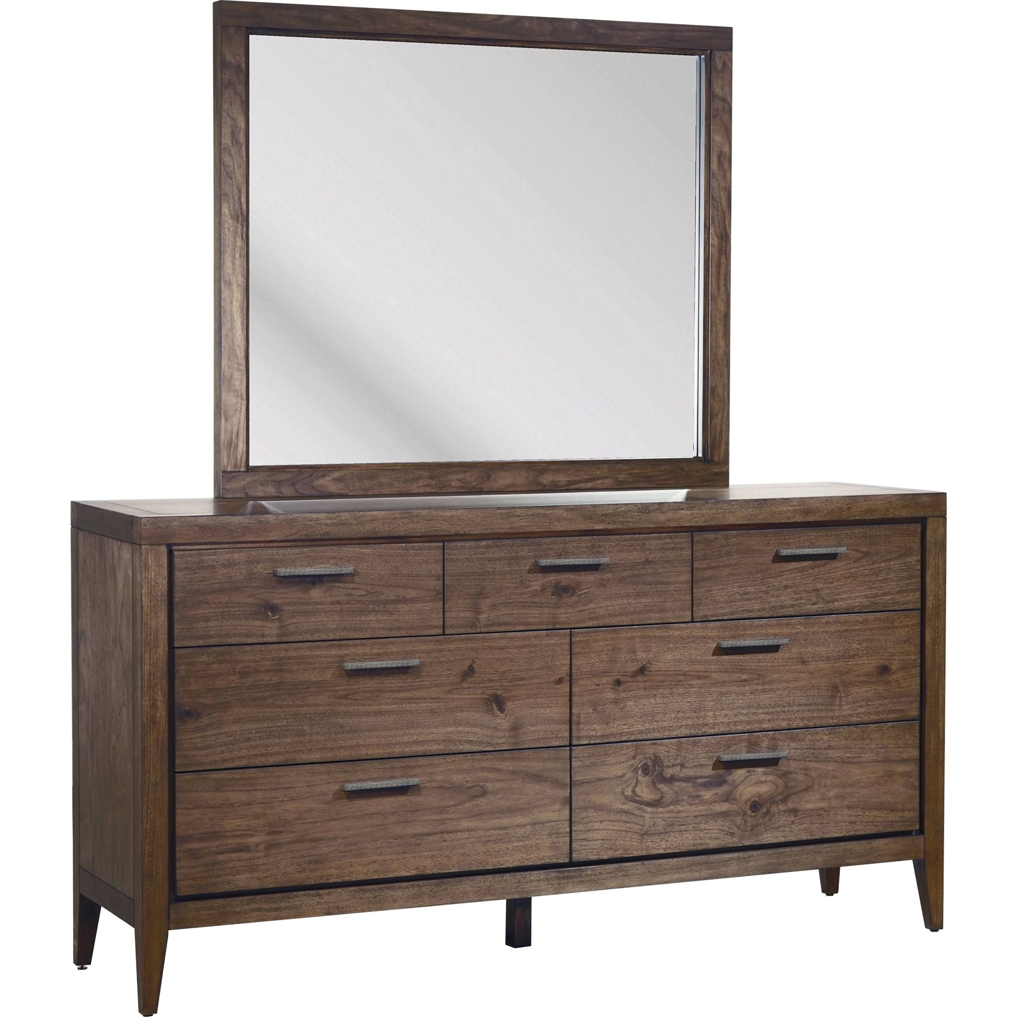 Boracay Platform Bed Frame - Wild Oats Brown Finish - Modern Minimalist Wooden Bed for Master Bedroom, Guest Room & Small Spaces
