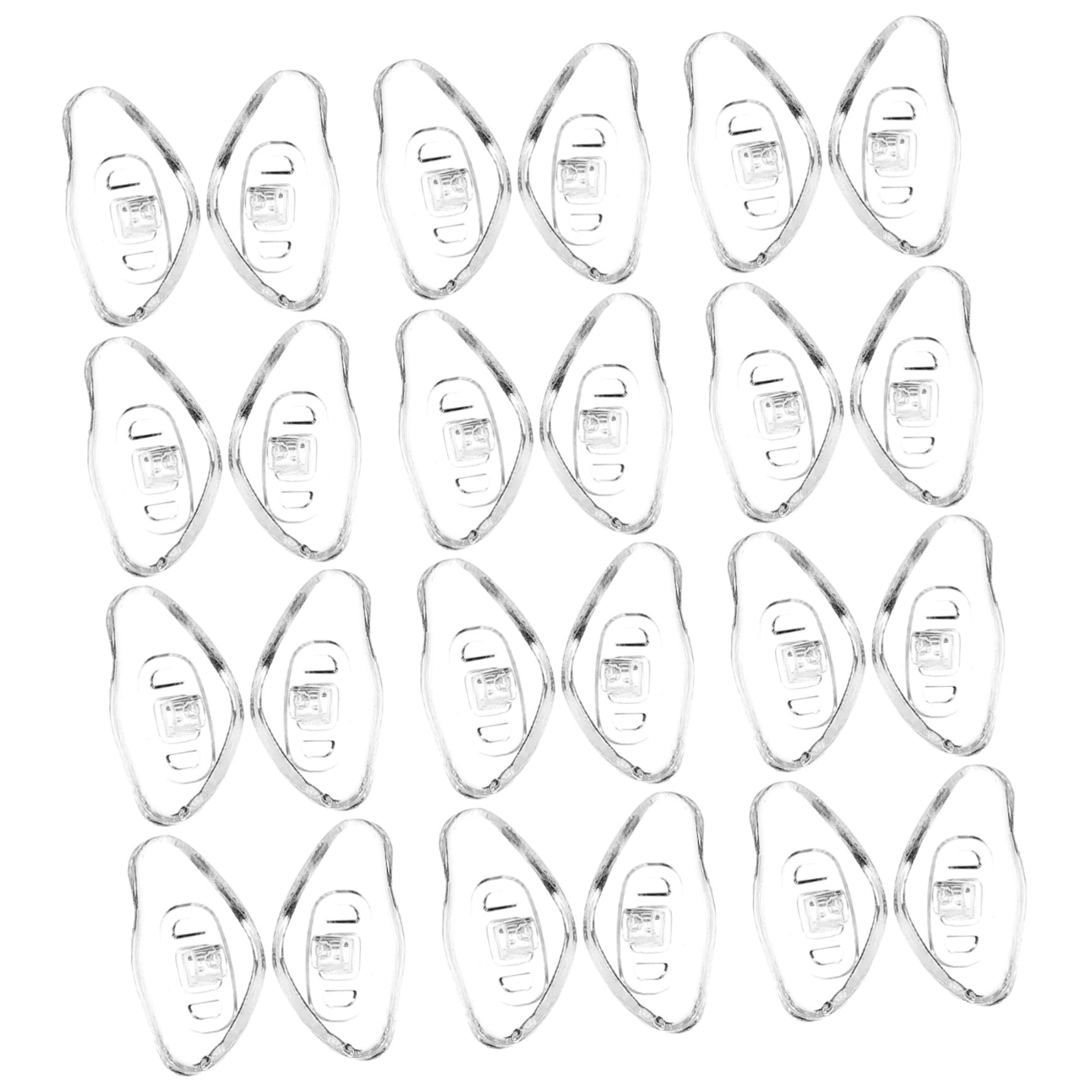 Healvian 100 Pairs Soft Silicone Nose Pads for Glasses - Anti-Slip Comfortable Eyewear Nose Pad Replacement - Perfect for Reading, Computer Work and Daily Wear