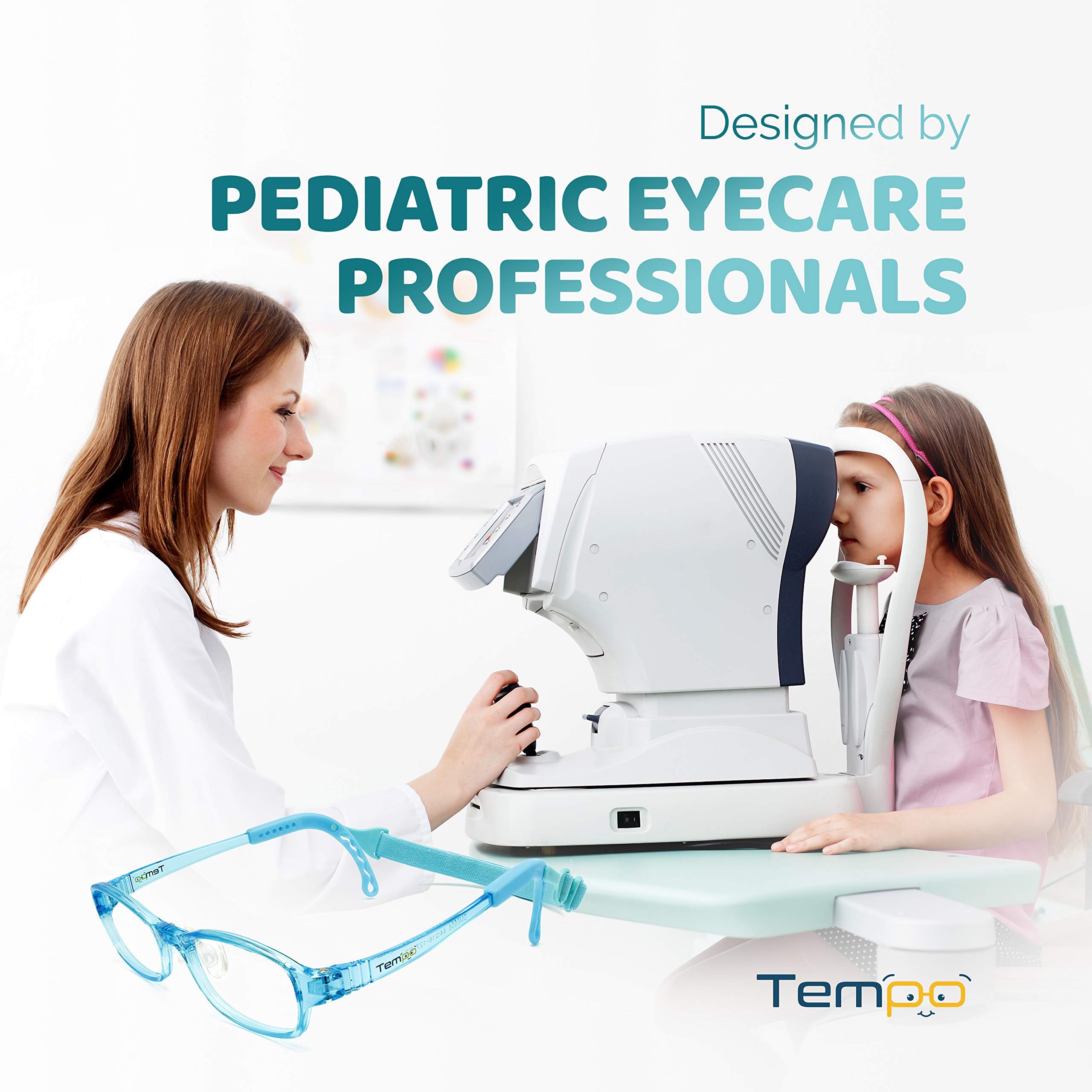 Adjustable Kids Glasses for Boys & Girls - Prescription Eyeglasses for Children with Flexible Temples - Perfect for School, Reading & Daily Wear (Model 2003)