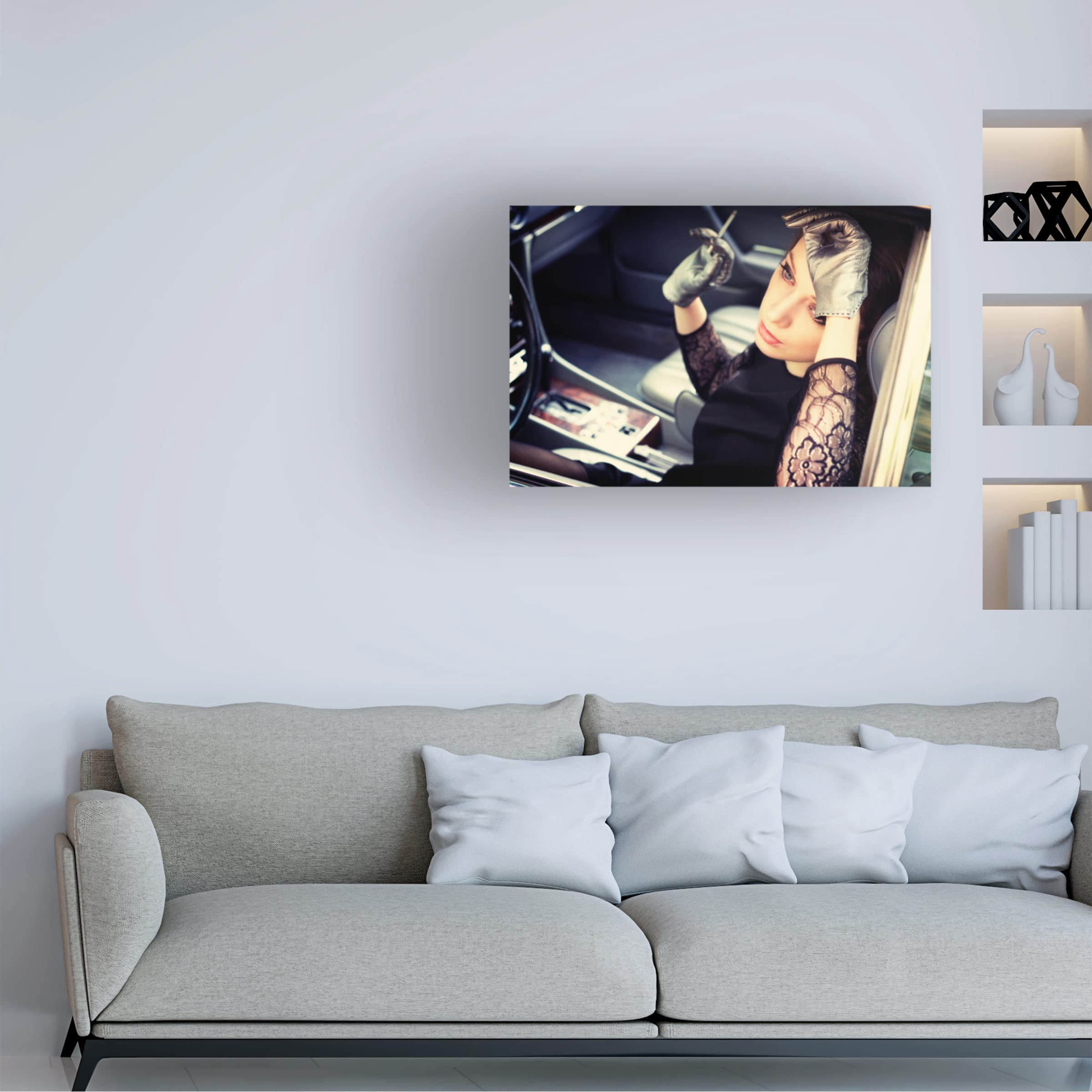 Trademark Fine Art 'Big Girls Don't Cry' Canvas Wall Art by Bart Peeters - Perfect for Living Room, Bedroom & Office Decor