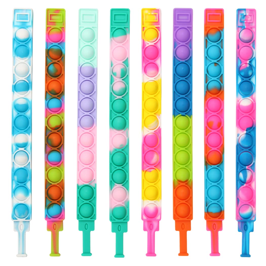 Paerma Push Pop Toy Bracelet - Durable Adjustable Sensory Fidget Toy for Kids & Adults - Stress Anxiety Relief Wristband for Office, School, Travel & Home Use