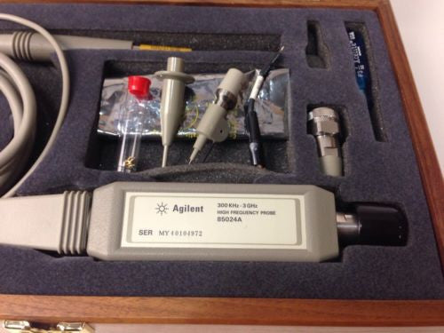 HP 85024A High Frequency Active Probe 300Hz to 3GHz - Complete Set for Electronics Testing & Signal Analysis | Ideal for Oscilloscopes, Circuit Debugging & RF Applications