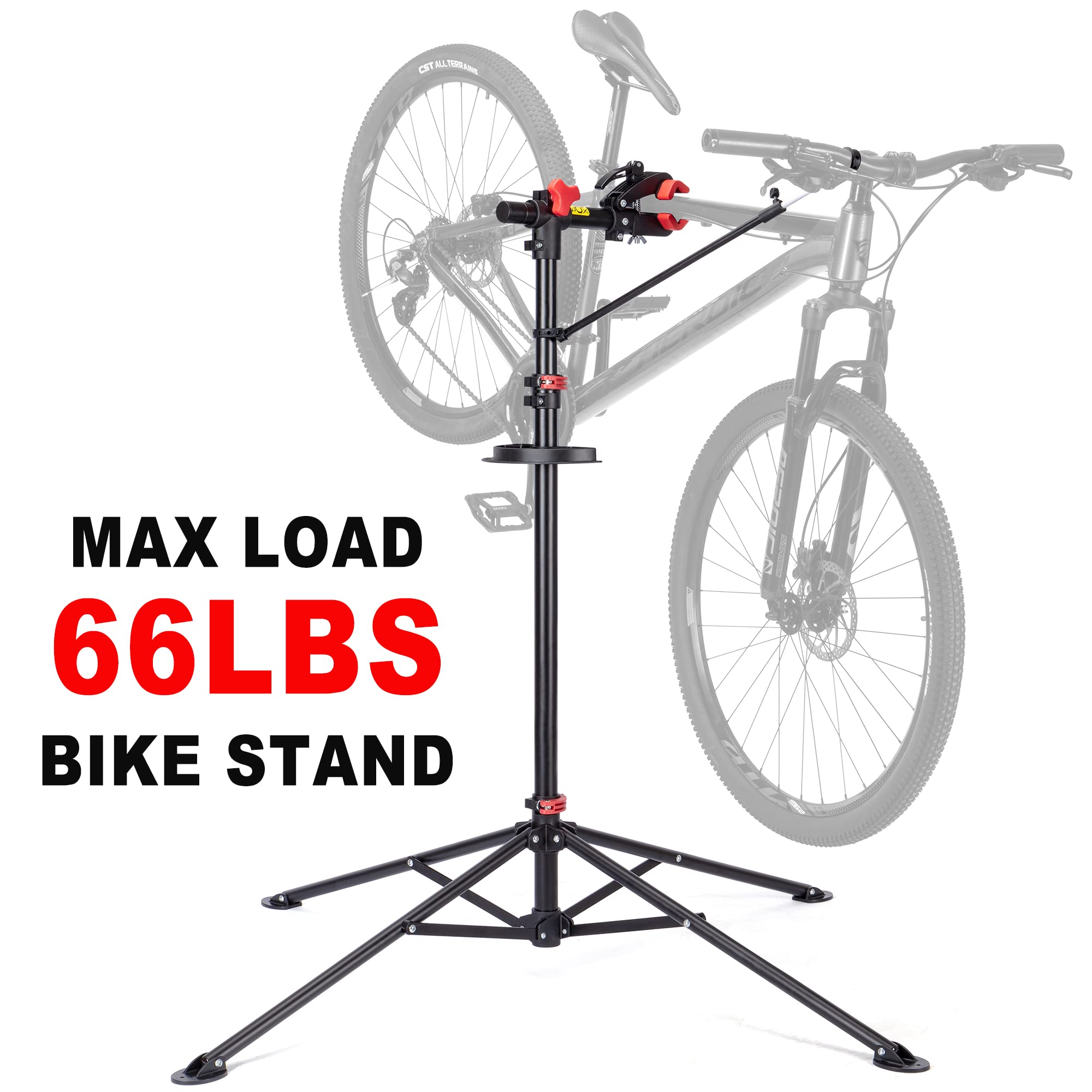 CXWXC Bike Repair Stand - Professional Bike Maintenance Workstand for E-Bike, Mountain Bike & Road Bike - Home & Shop Mechanic Tool for Easy Repairs & Tuning (Perfect for DIY Enthusiasts & Professional Mechanics)