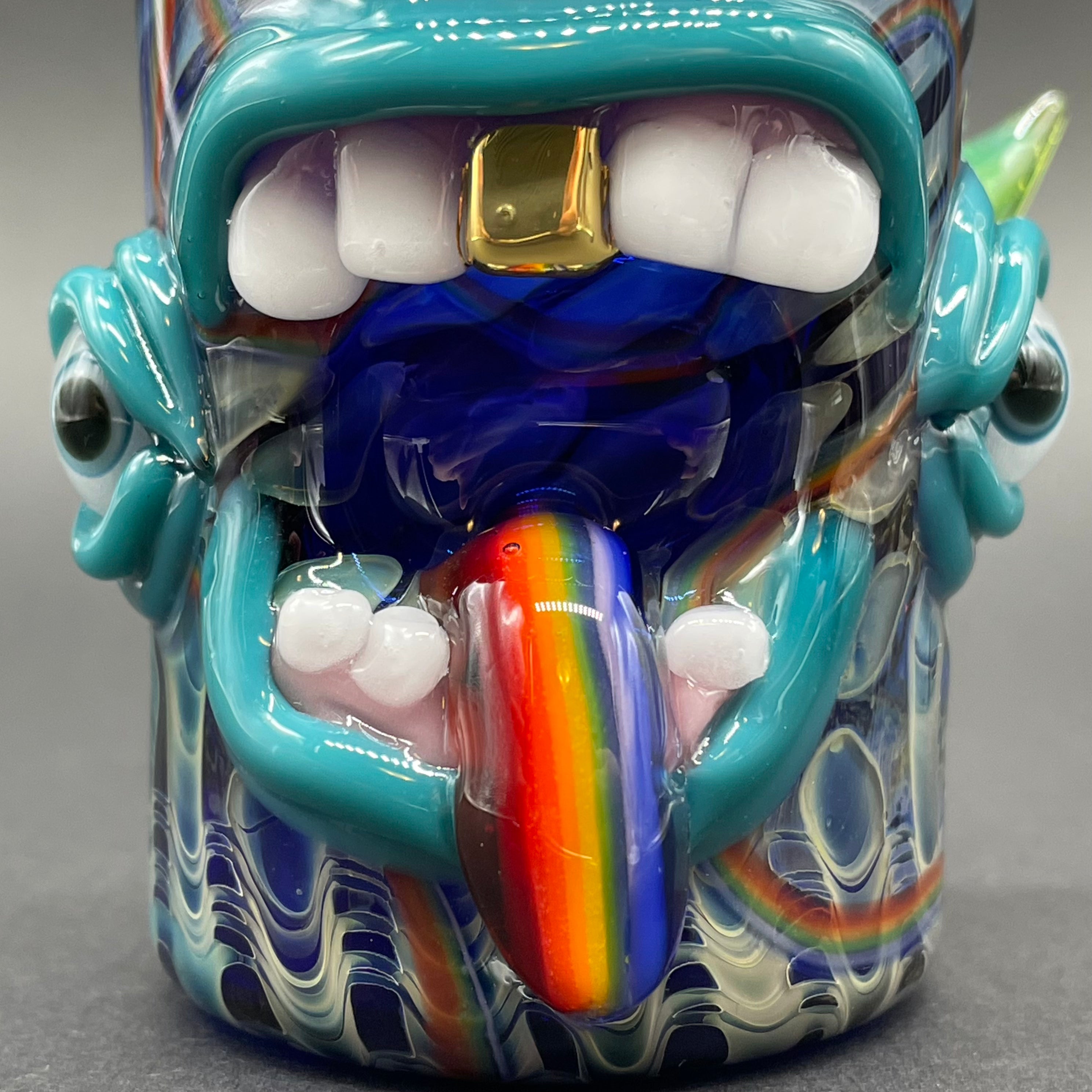 Vibrant Rainbow Tongue Shot Glass - Fun & Colorful Party Drinking Cups for Halloween, Birthday & Themed Events