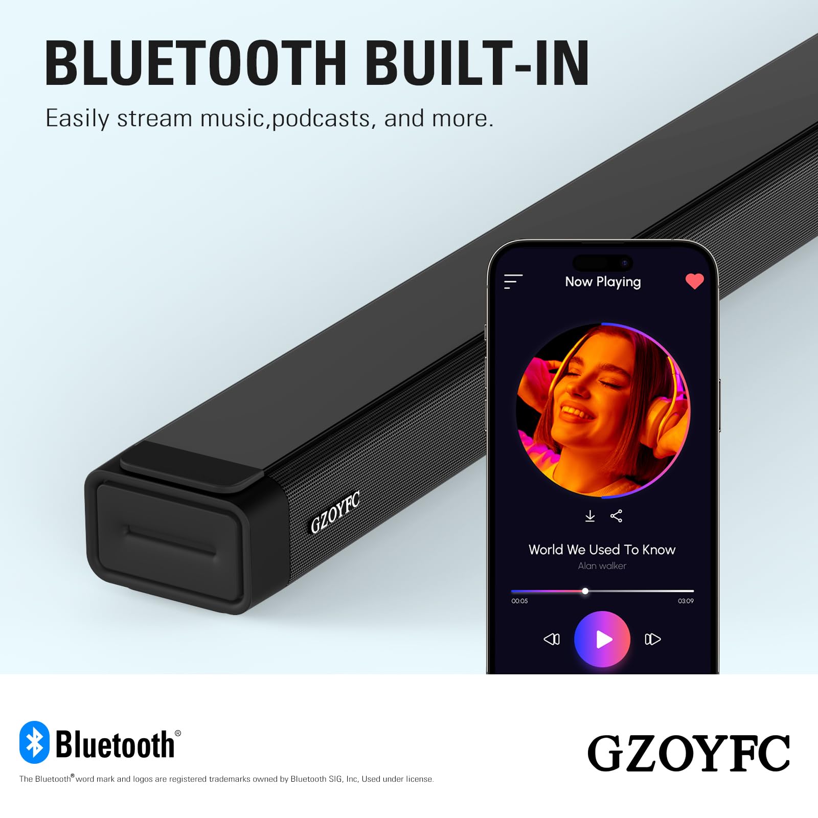 3.1 Channel 160W Sound Bar with Wireless Subwoofer - 5.0 Bluetooth Soundbar for Smart TV with Bass Reflex Technology | HDMI-ARC/Optical/AUX Connectivity | Easy Setup for Home Theater, Gaming & Movie Nights - Crystal Clear Audio for Living Room & Home Office Use