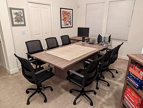 CLATINA Ergonomic Office Chair - Mid Back Mesh Computer Desk Chair with Adjustable Height & Lumbar Support, Rolling Swivel for Home Office, Black - Perfect for Long Work Hours & Gaming Sessions