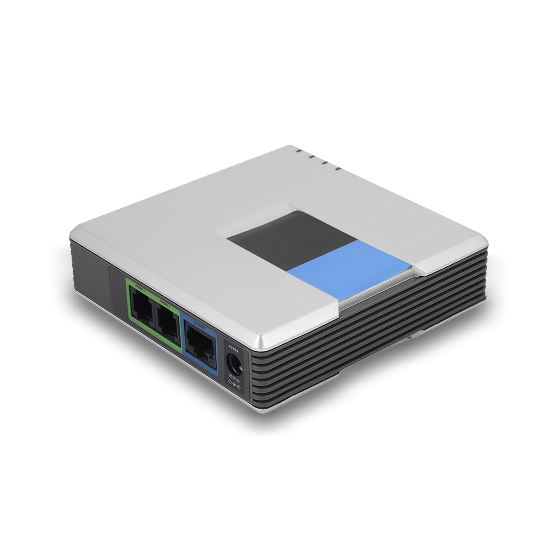 FLEXMAN 2-Port VoIP Phone Adapter - Portable Internet Phone Adapter for Voice Over IP, Supports Fax & Multi Voice Compression (G.711/G.726/G.729) | Ideal for Home Office & Small Business Communications