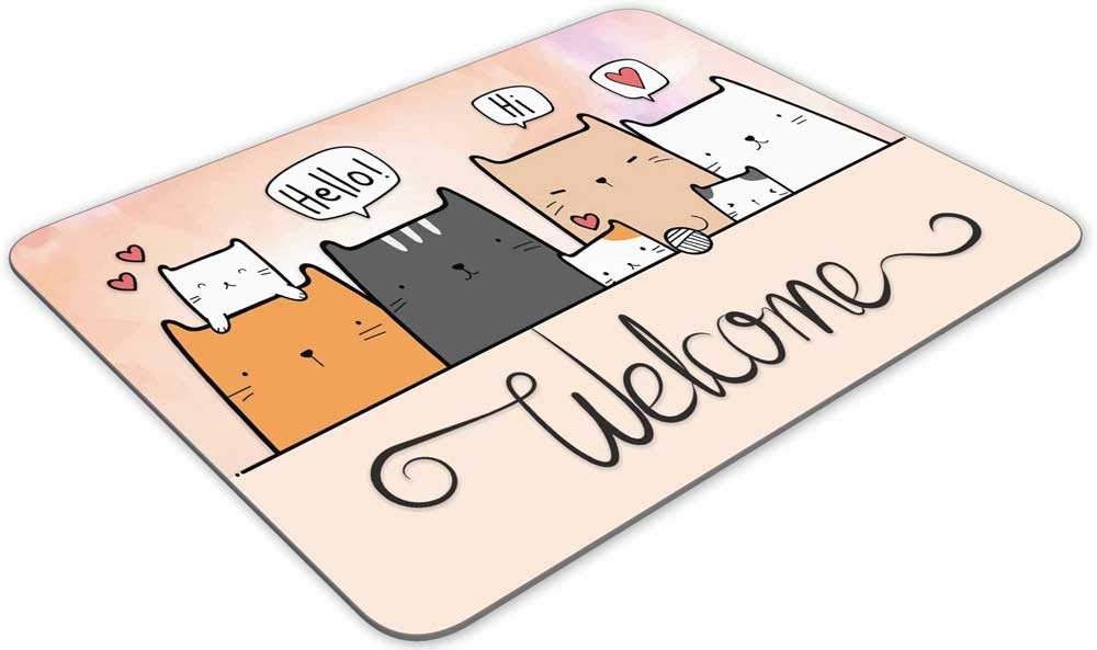 Cute Cartoon Cat Gaming Mouse Pad - 9.84