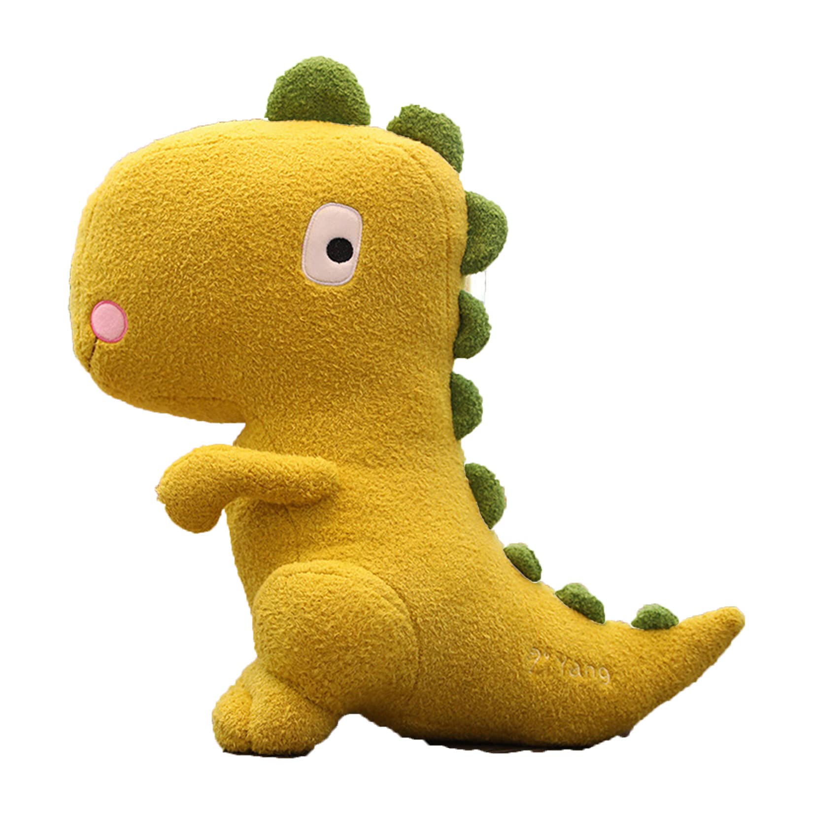 HLONGG Soft Dinosaur Plush Toy - Cute Stuffed Animal for Kids, Perfect Gift for Boys & Girls (Yellow) | Birthday Present, Nursery Decor, Cuddly Companion