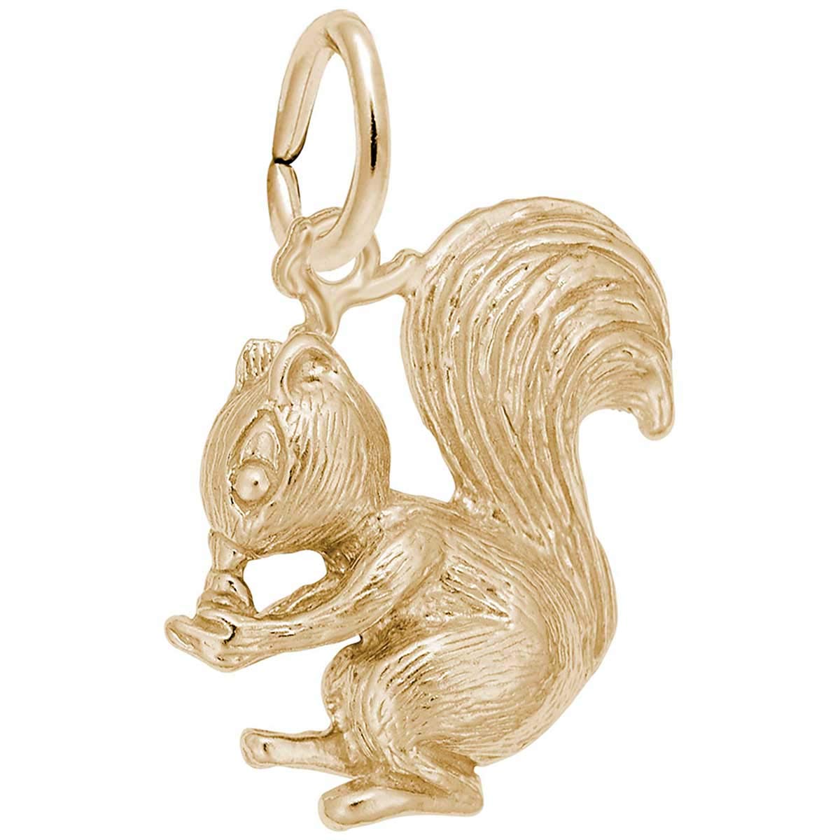 Rembrandt Sterling Silver Squirrel Charm Pendant - Cute Animal Jewelry for Necklace & Bracelet - Perfect Gift for Nature Lovers & Wildlife Enthusiasts