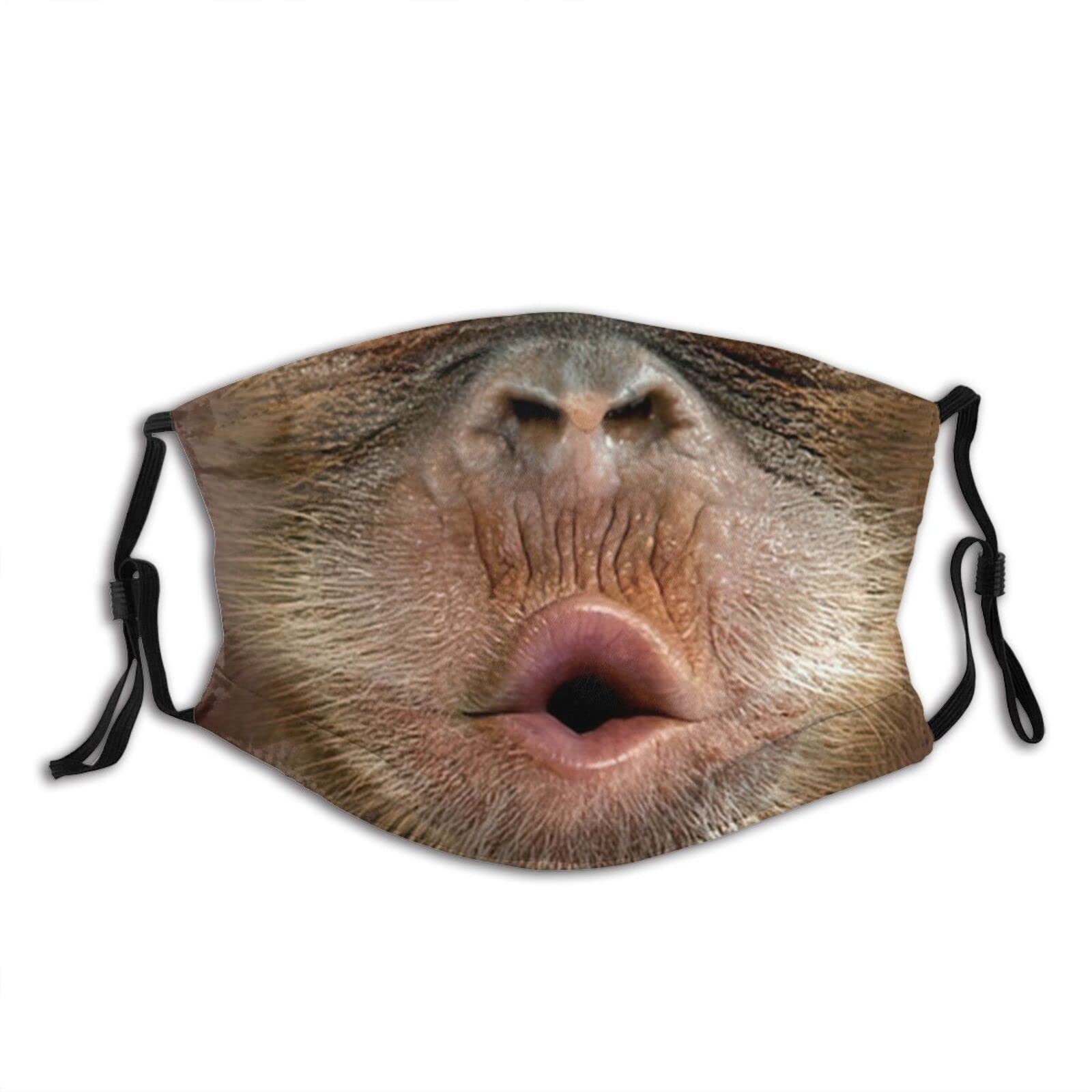 Washable Reusable Raccoon Face Mask with Filters - Adjustable Balaclava for Outdoor Activities