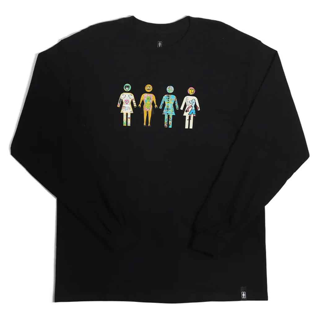Girl Squad Long Sleeve T-Shirt - Black | Trendy Matching Outfits for Best Friends & Group Events