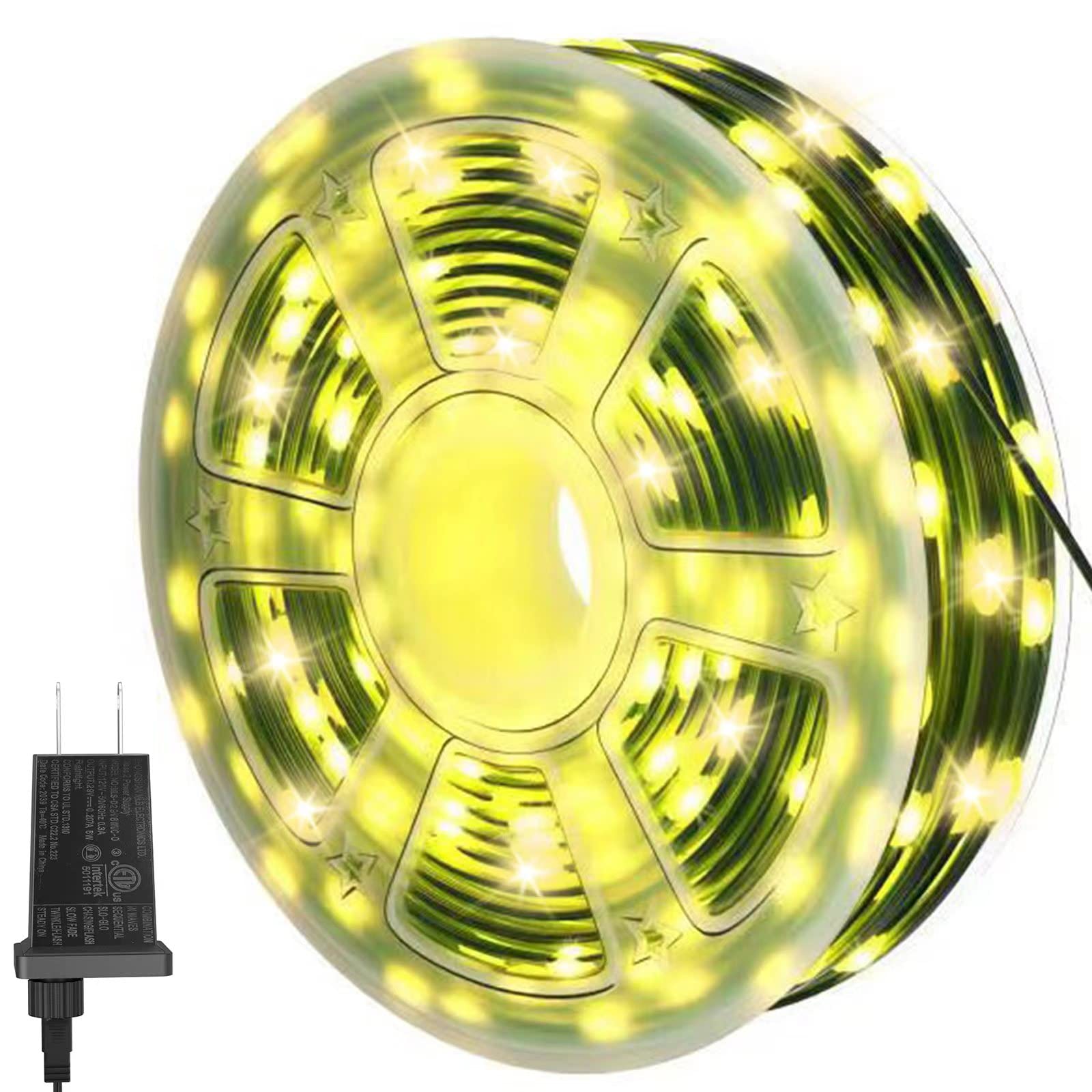 Anycosy 1000 LED Outdoor Christmas String Lights - Waterproof Fairy Lights with 8 Twinkle Modes & Timer - Perfect for Patio, Porch, Balcony, Garden & Holiday Decorations (Warm White, No Remote) - Create Magical Ambiance for Parties, Weddings & Festive Celebrations