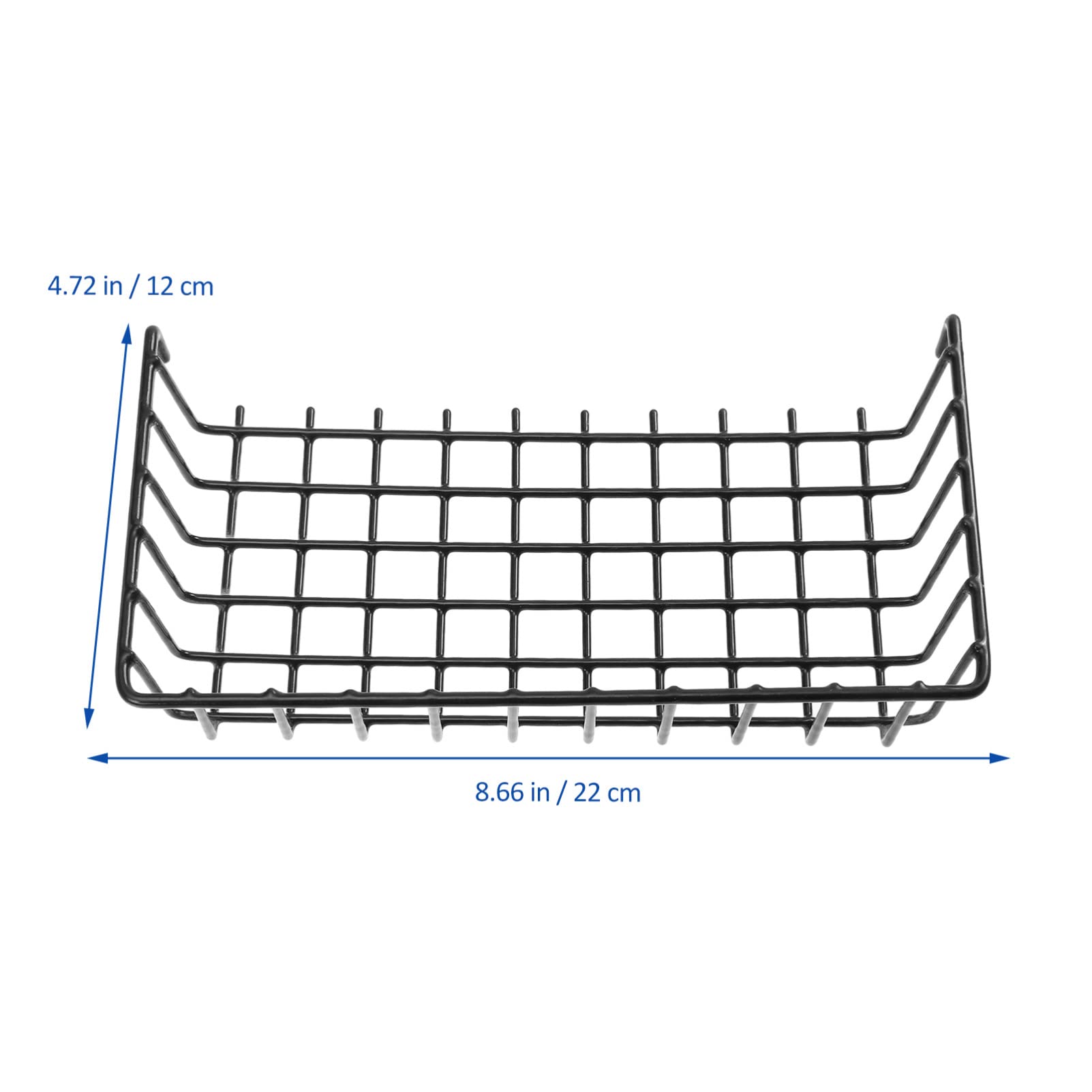 DOITOOL 2-Pack Under Cabinet Storage Baskets - Heavy Duty Iron Wire Shelf Organizer for Kitchen, Pantry & Bathroom - Perfect for Storing Snacks, Utensils & Household Items - Space Saving Cabinet Shelf Solution