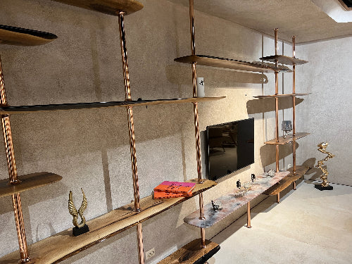 Modern Epoxy Resin Shelves - Stylish Room Divider & Decorative Storage for Living Room, Bedroom, or Office | Handcrafted Home Decor