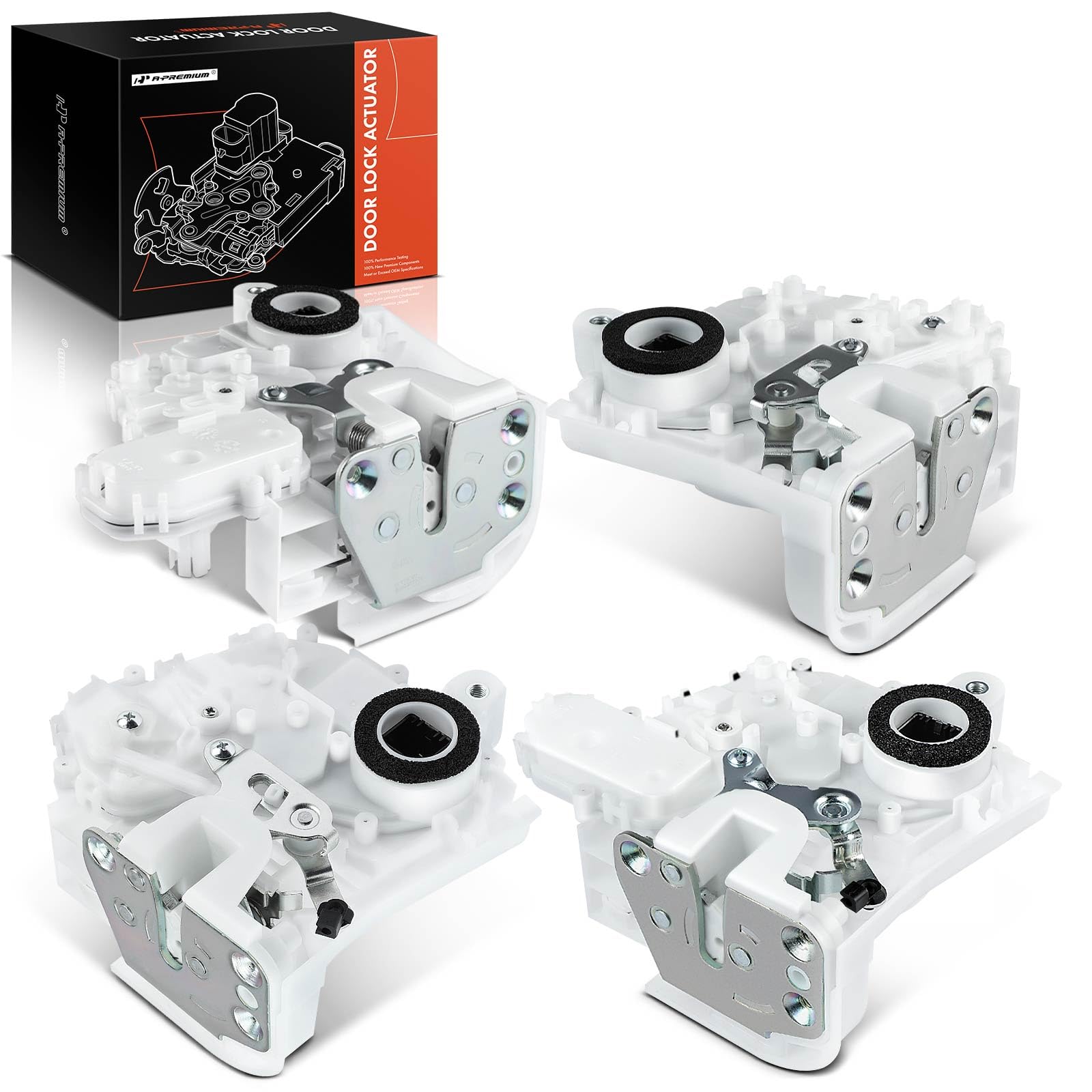 Premium Door Lock Latch Actuator for Honda CR-V 2007-2011 - Front & Rear 4-Piece Set | Durable Replacement Part for Smooth Locking Mechanism | Perfect for DIY Auto Repair and Vehicle Maintenance