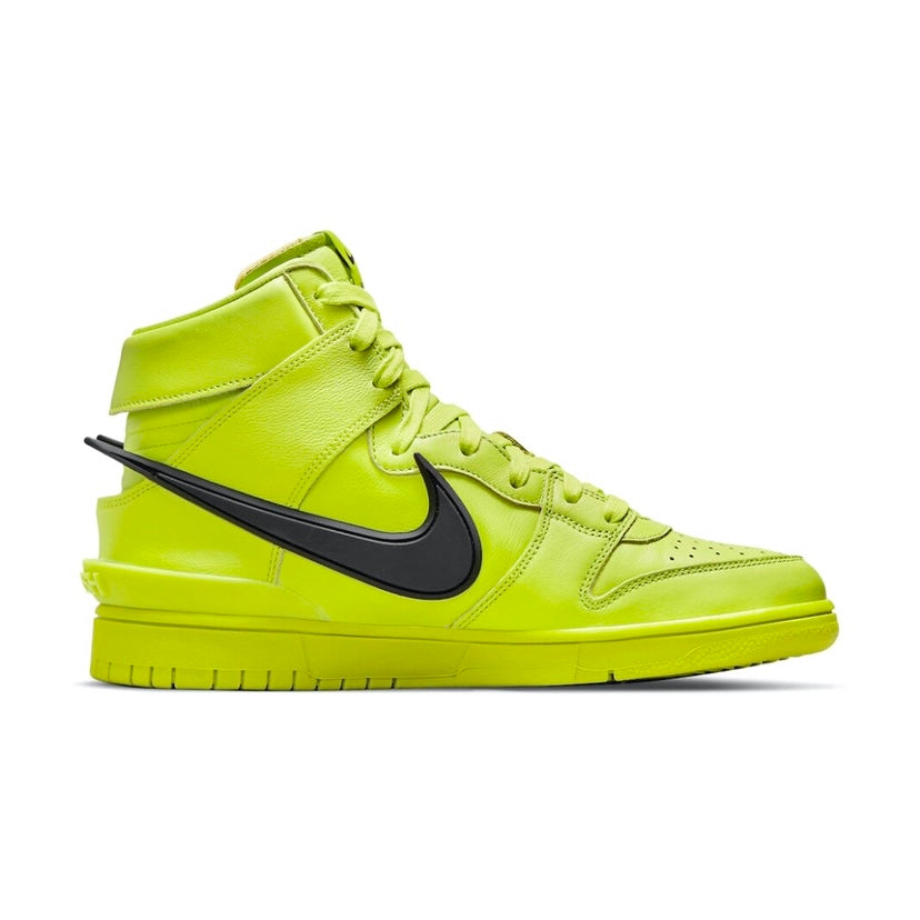 Nike x Ambush Dunk High Sneakers - Atomic Green, Black & Flash Lime Colorway | Men's & Women's Basketball Shoes for Streetwear & Casual Wear