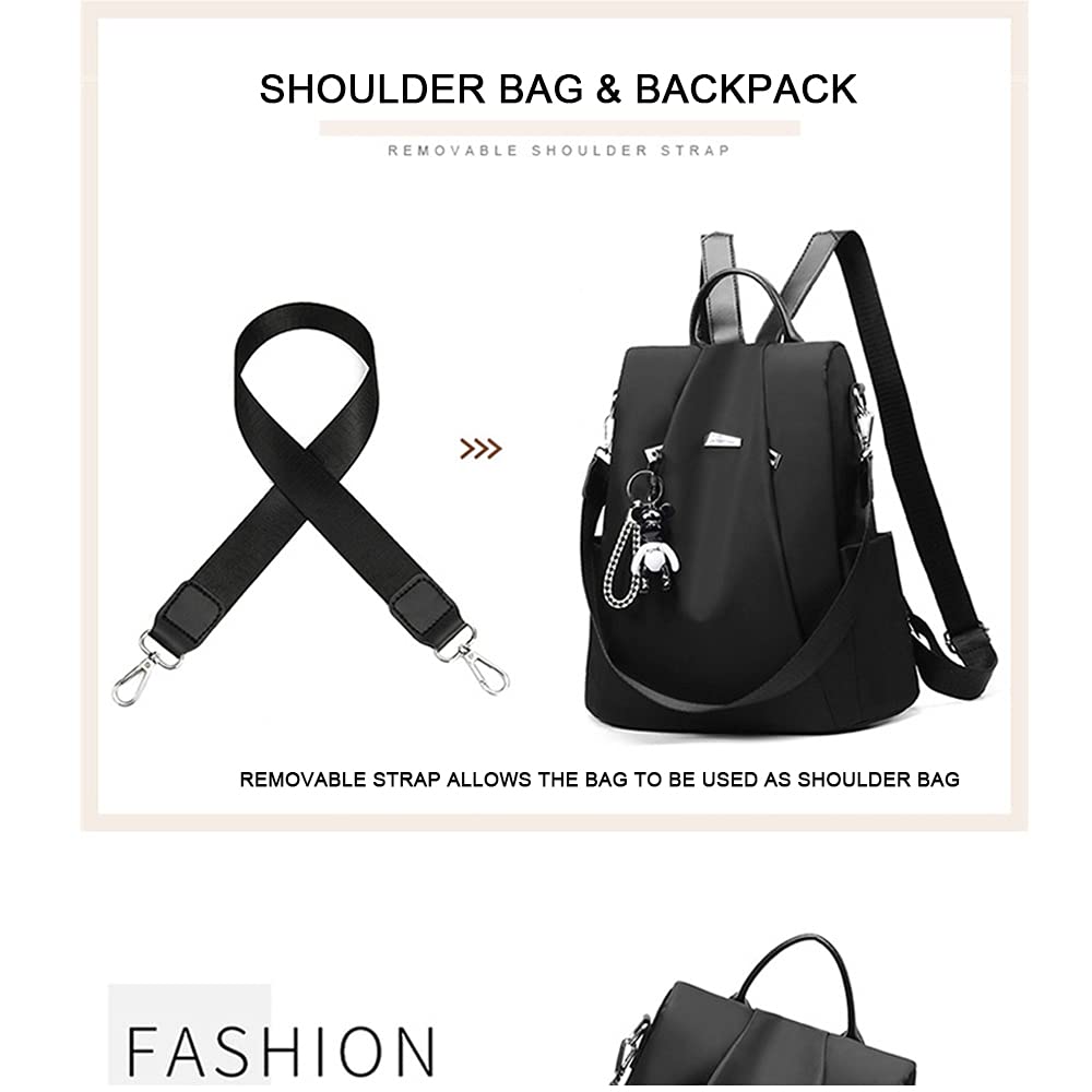 3-in-1 Small Lightweight Anti-Theft Backpack Purse for Women - Water-Resistant Travel Daypack & Crossbody Bag - Perfect for Commuting, Shopping, and Weekend Getaways