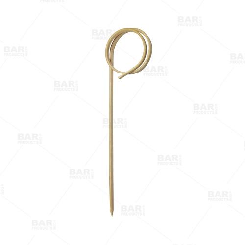 BarConic® Bamboo Cocktail Picks Set with Display Stand - Elegant Drink Stirrers for Cocktails, Mocktails, and Party Garnishes - Perfect for Home Bars, Weddings, and Entertaining Guests