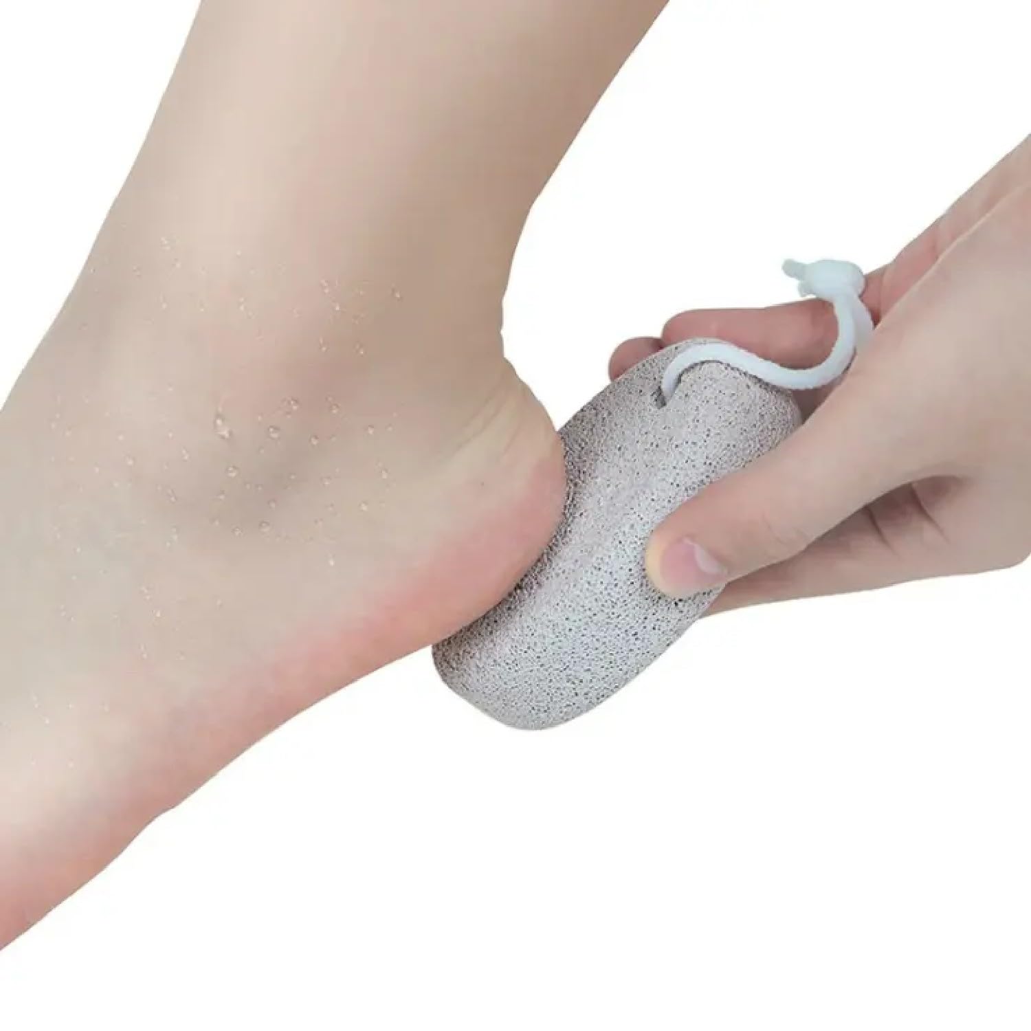 KRIVETY Natural Lava Pumice Stone for Feet - Callus Remover & Exfoliator for Hands, Heels & Elbows - Pedicure Tool for Dead Skin Removal - Foot Scrubber for Soft Smooth Skin (Pack of 1) - Perfect for At-Home Spa, Pedicure & Foot Care Routine