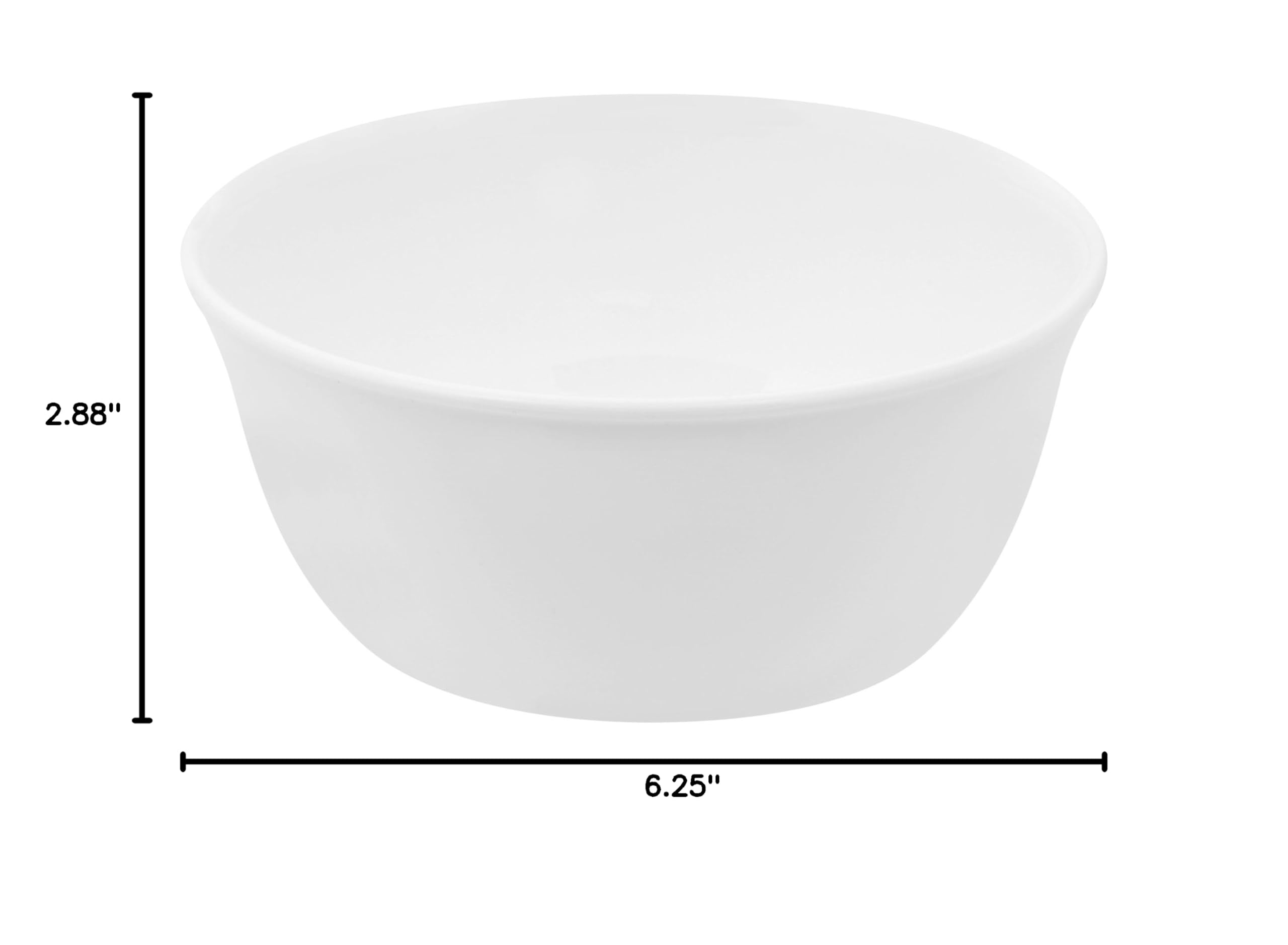 Corelle Livingware 28-Ounce Super Soup & Cereal Bowl - Winter Frost White - Durable Porcelain Dishware for Everyday Use - Perfect for Soups, Cereals, Salads & Family Meals