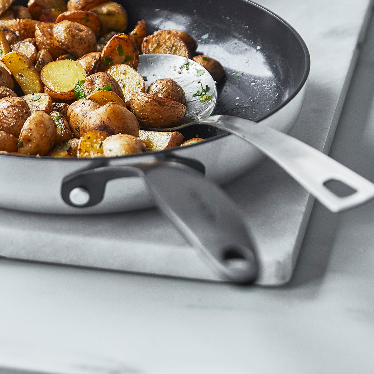 Venice Pro Noir Ceramic Nonstick Frypan Set - 8, 10 & 12 Inch Cookware for Healthy Cooking | Perfect for Frying, Sautéing & Stir-Frying in Modern Kitchens