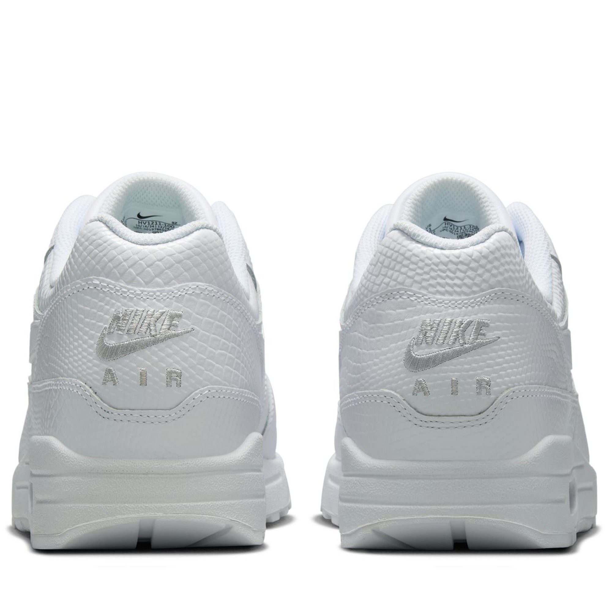 Nike Air Max 1 Premium White Pure Platinum Running Shoes - Lightweight Comfort for Men's Casual Wear & Gym Workouts