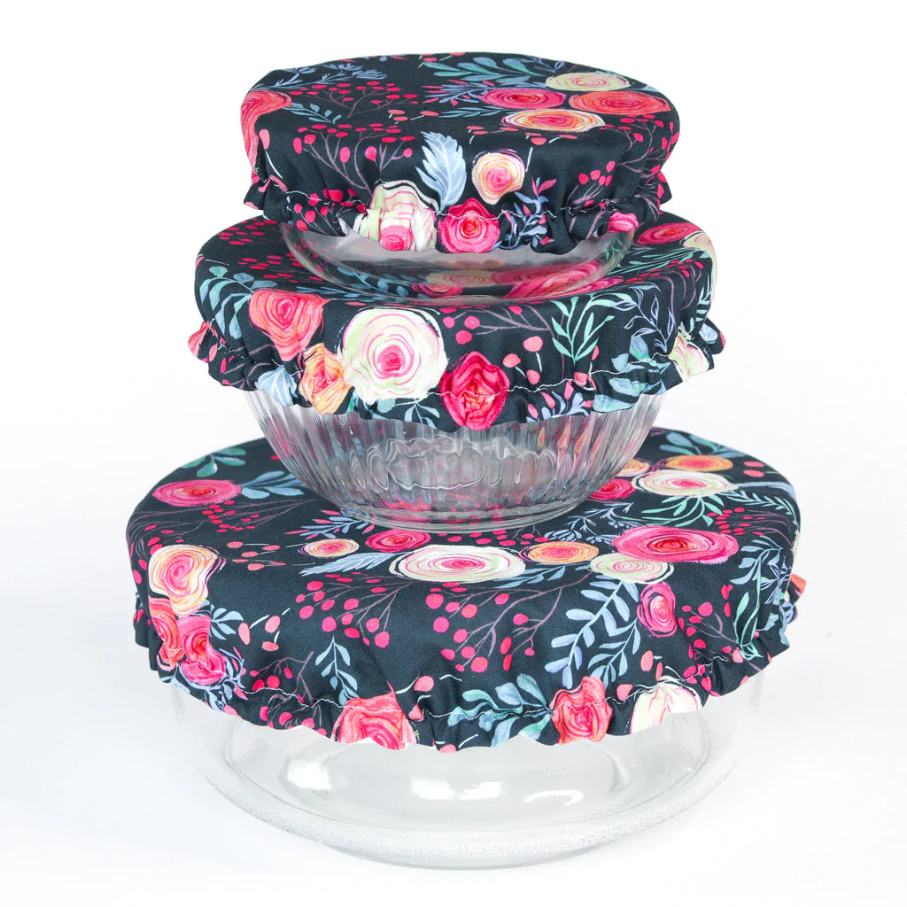 Colibri Bowl Covers - 3 Pack Reusable Silicone Food Covers for Bowls, Plates & Containers | Microwave & Dishwasher Safe | Perfect for Food Storage, Meal Prep & Leftovers