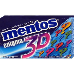 SF Gum 3D Enigma Fruit Flavor Sugar-Free Chewing Gum - Perfect for Freshening Breath, Stress Relief & Office Work