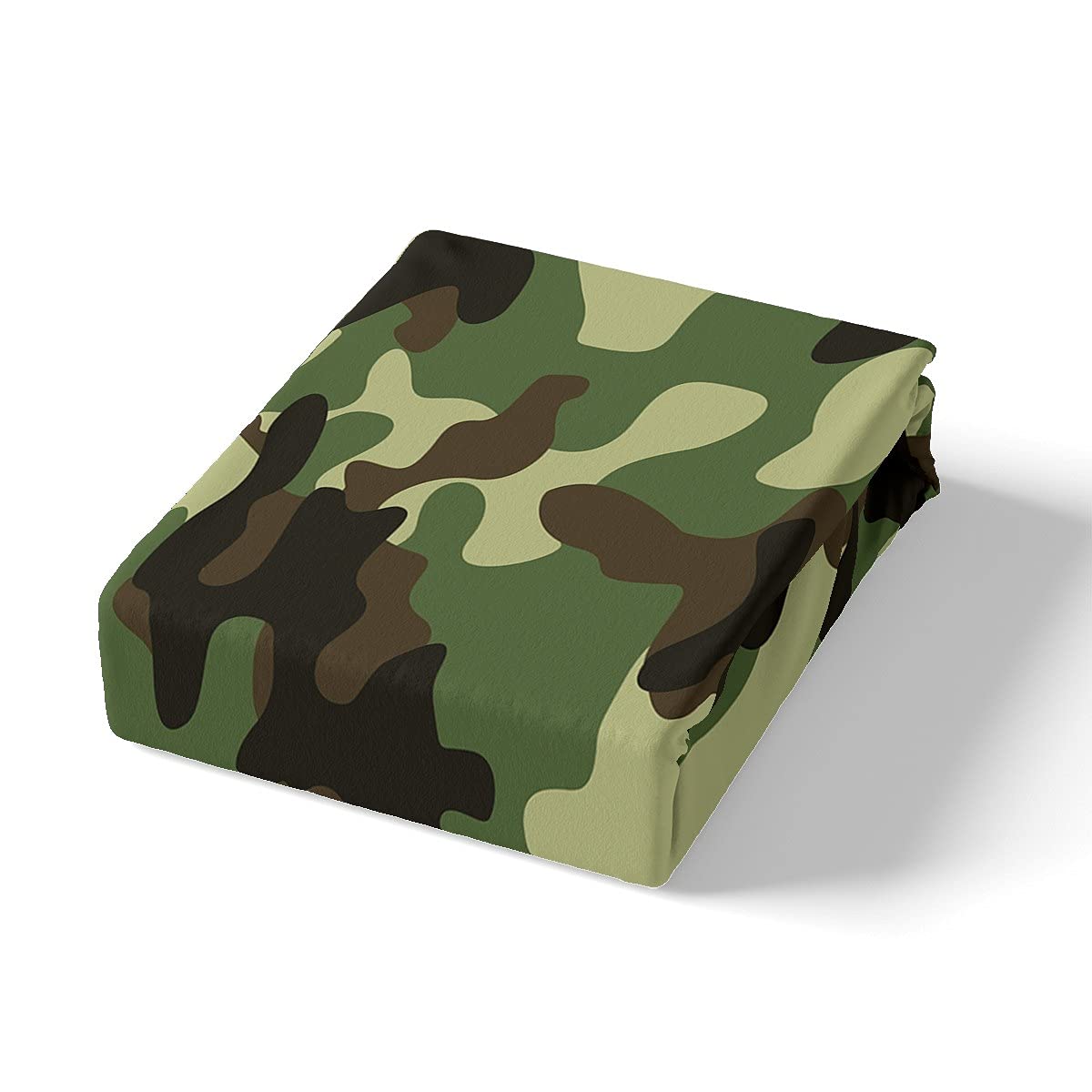 Kids Camo Duvet Cover Set - Army Camouflage Bedding for Boys & Girls (Twin Size, Brown/Green) with 1 Pillowcase | Youth & Teen Room Decor | Perfect for Military-Themed Bedrooms, Camping Enthusiasts, and Adventure-Loving Kids