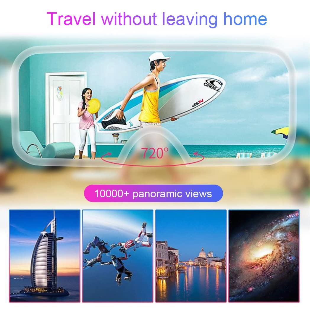 3D VR Headset with Bluetooth Controller - Compatible with iPhone 13 Pro Max/13 Pro/13/12/11, Samsung Galaxy S21, Huawei & Xiaomi Series - Immersive Virtual Reality Gaming & Movie Experience for Home Entertainment (Color: E, Size: iOS)