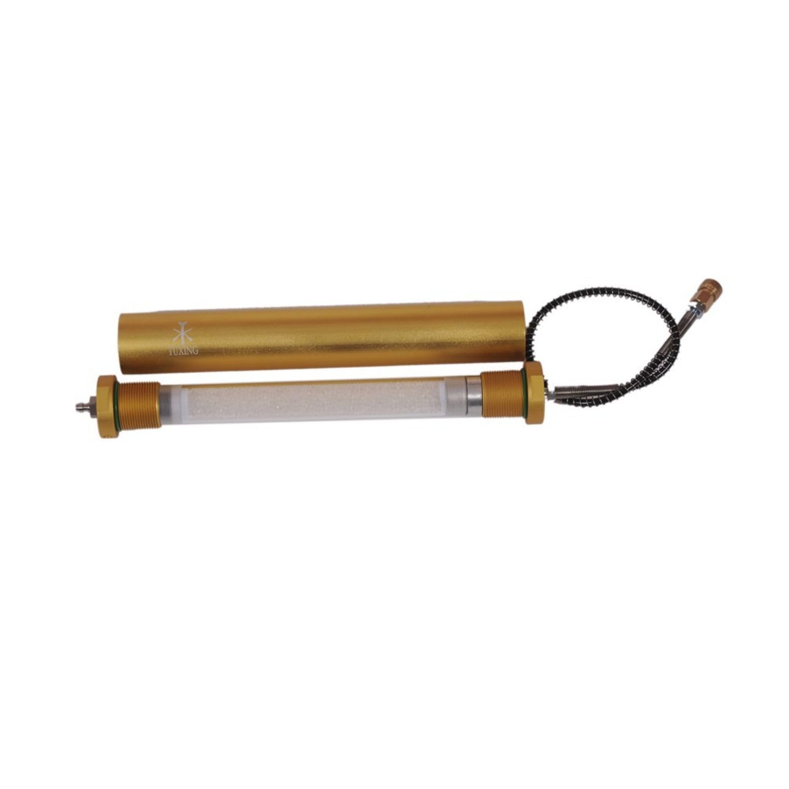 TUXING 4500Psi PCP Oil-Water Separator & High Pressure Air Filter | Desiccant Diving Filter with 8mm Quick Disconnect | for PCP Air Rifles, Scuba Tank Charging & Paintball Equipment | Perfect for Airgun Maintenance, Diving Gear & High Pressure Air Systems