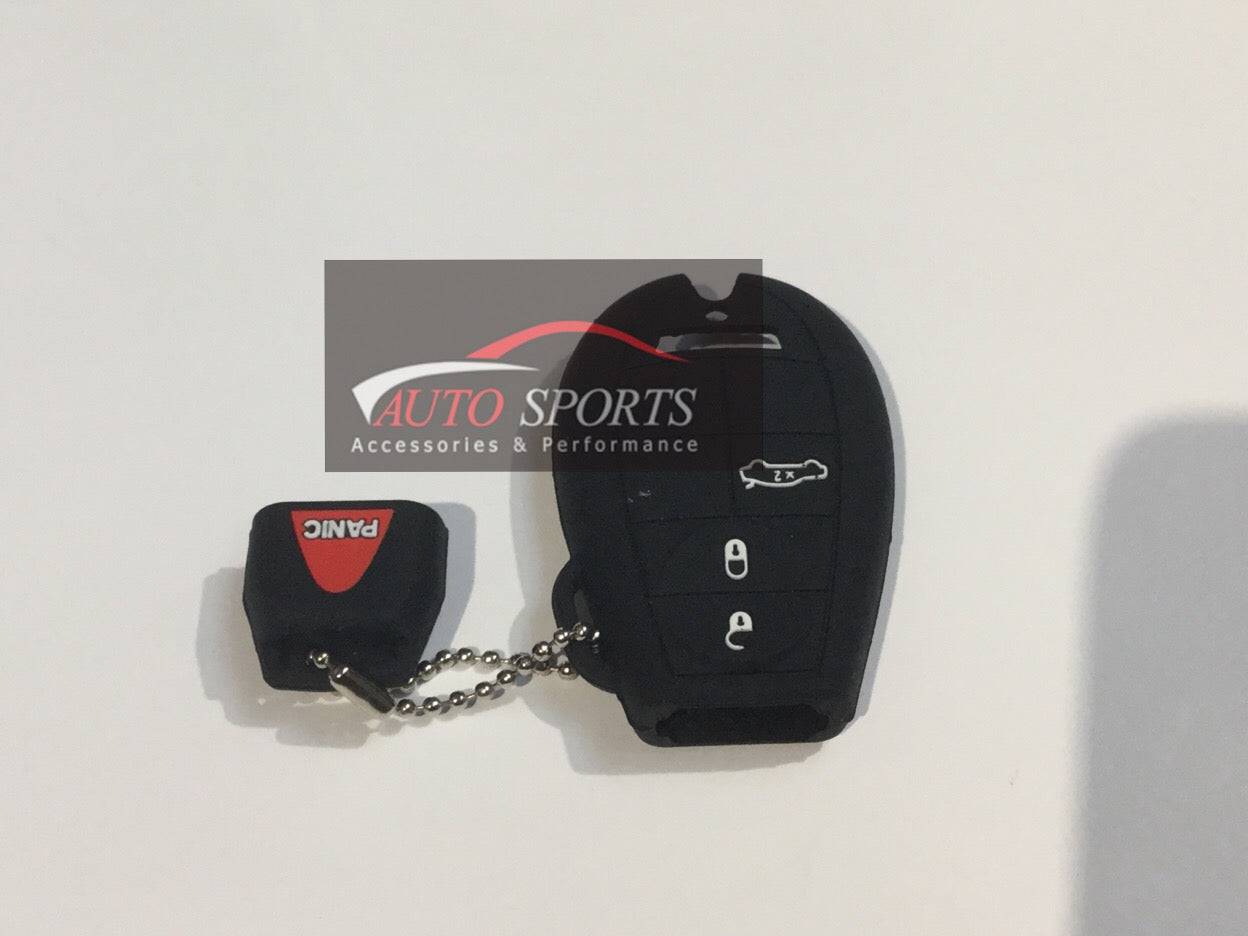 Durable Silicone Rubber Key Fob Cover Protector for Chrysler Vehicles - Perfect for Key Protection & Easy Grip While Driving
