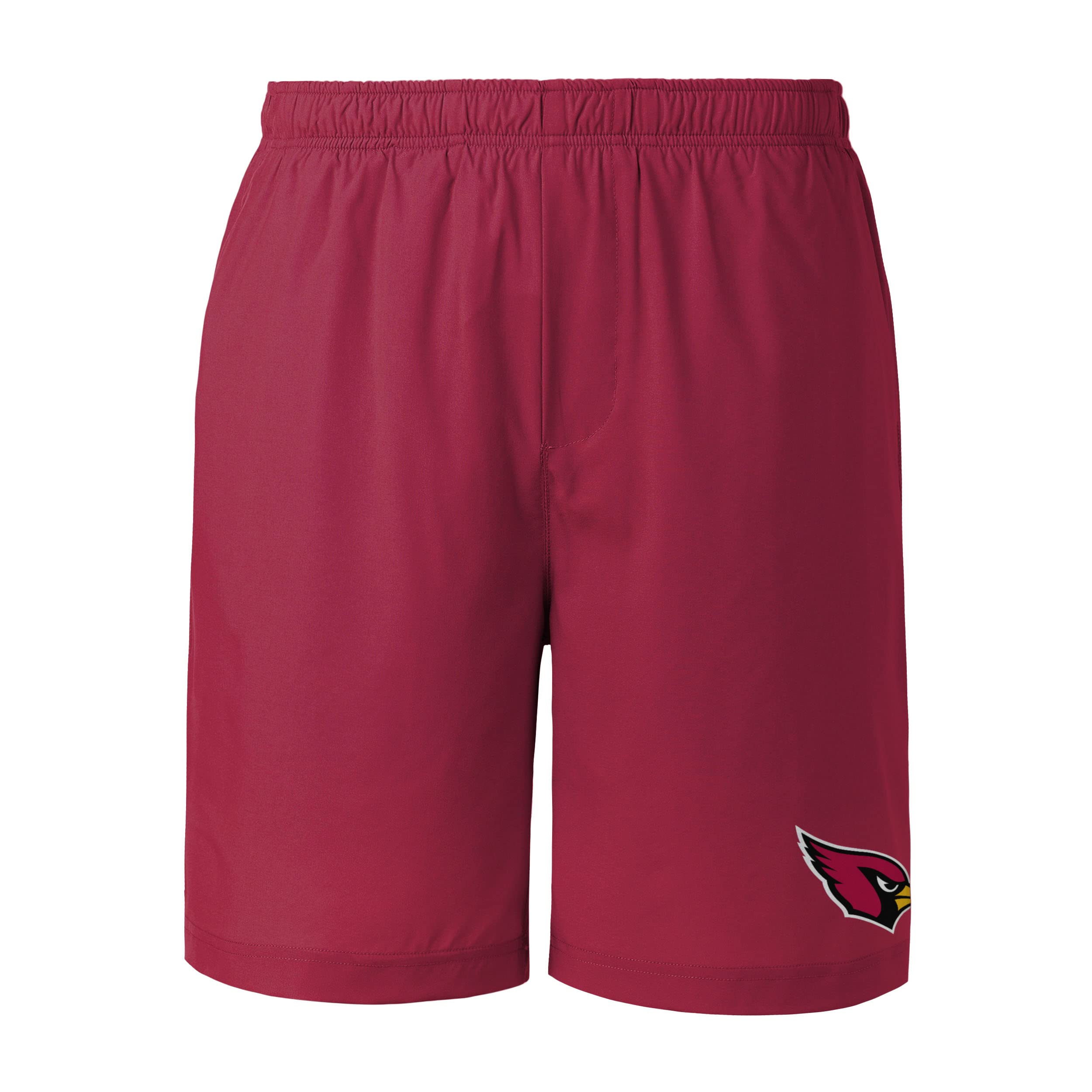 FOCO Arizona Cardinals NFL Men's Solid Woven Athletic Shorts - XL Size for Football Fans | Comfortable Casual Wear for Games, Workouts & Lounge