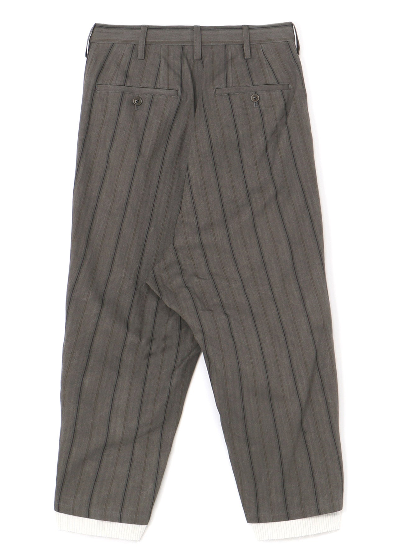 Stylish Cotton Stripe Ink Dyed Double Tuck Tapered Pants for Men & Women - Comfortable Slim Fit Casual Trousers for Office, Travel & Everyday Wear