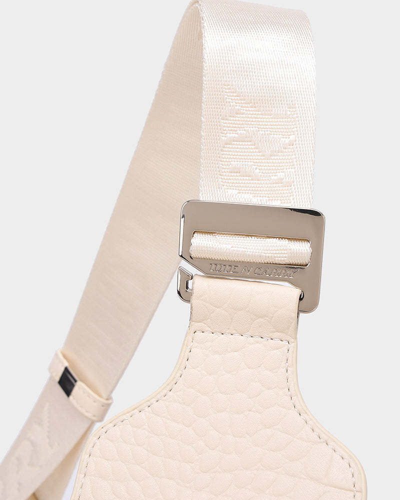 Blast Off Sling Bag - Cream White Crossbody Bag for Men & Women | Perfect for Travel, Hiking, and Everyday Use