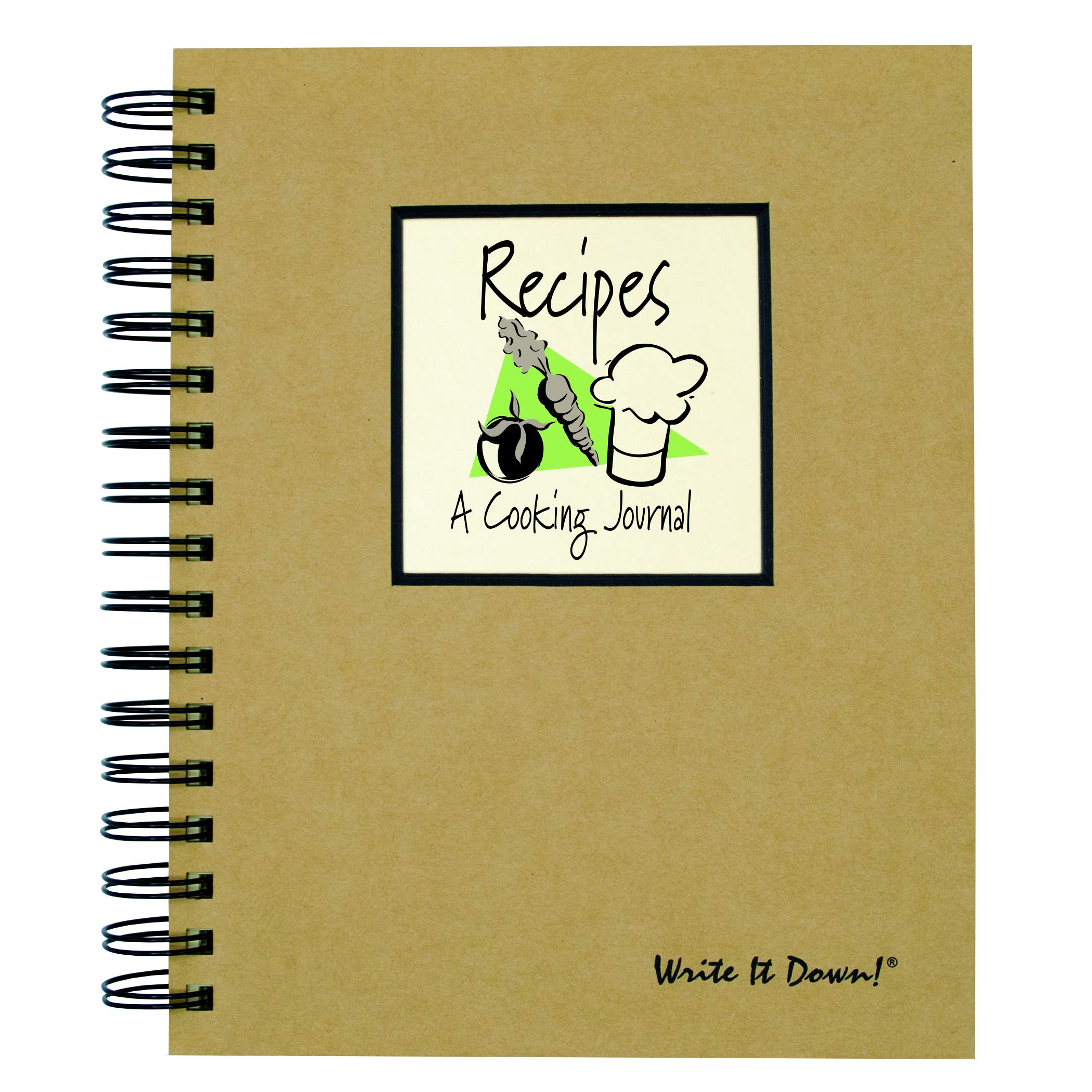 Kraft Hard Cover Recipe Journal - Cooking Notebook for Meal Planning, Recipe Collection & Kitchen Organization | Perfect for Home Chefs & Food Enthusiasts