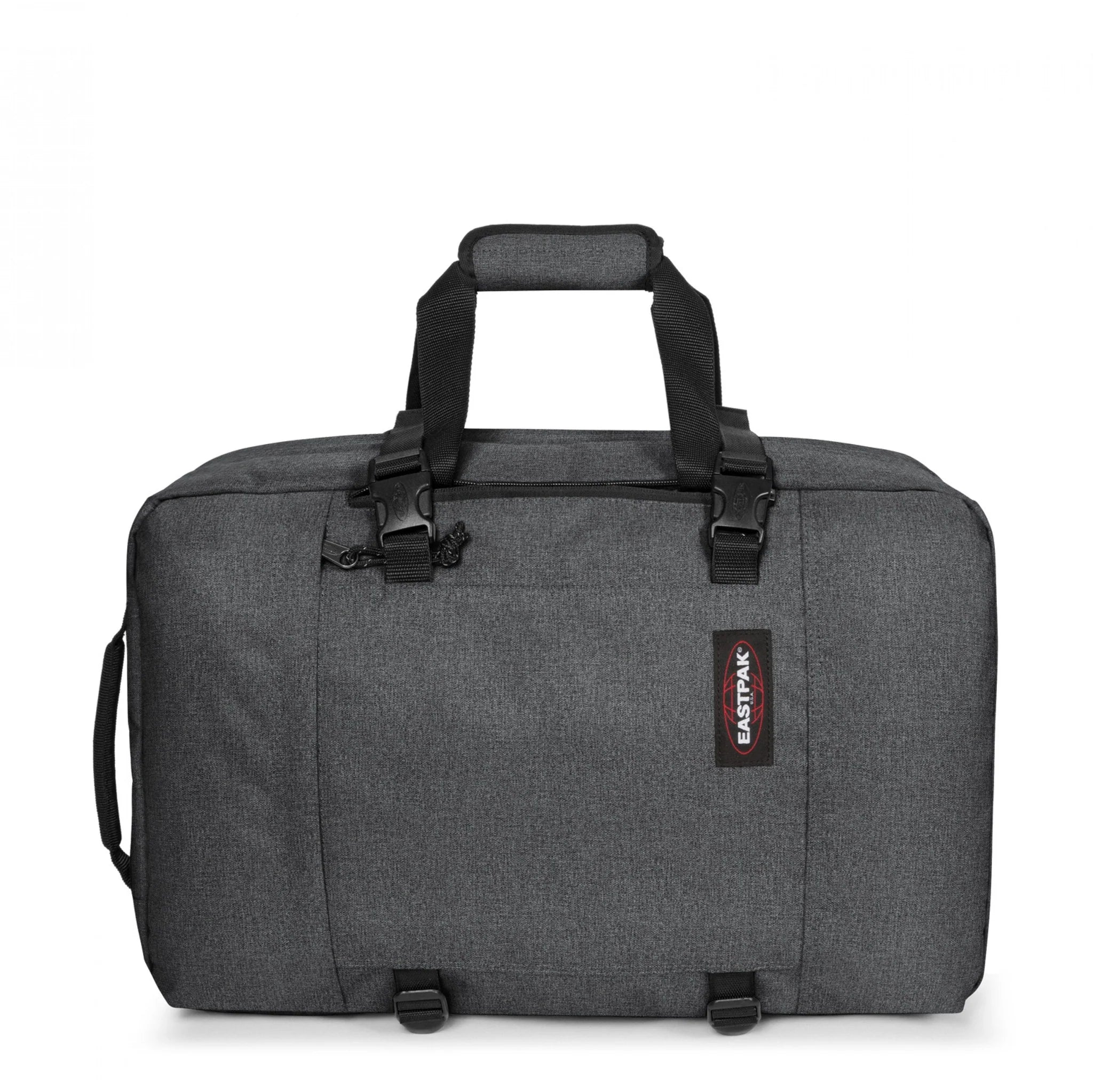 Eastpak Travelpack Backpack - Durable Black Denim for School, Work & Travel | Stylish & Spacious Daypack for Commuters & Students
