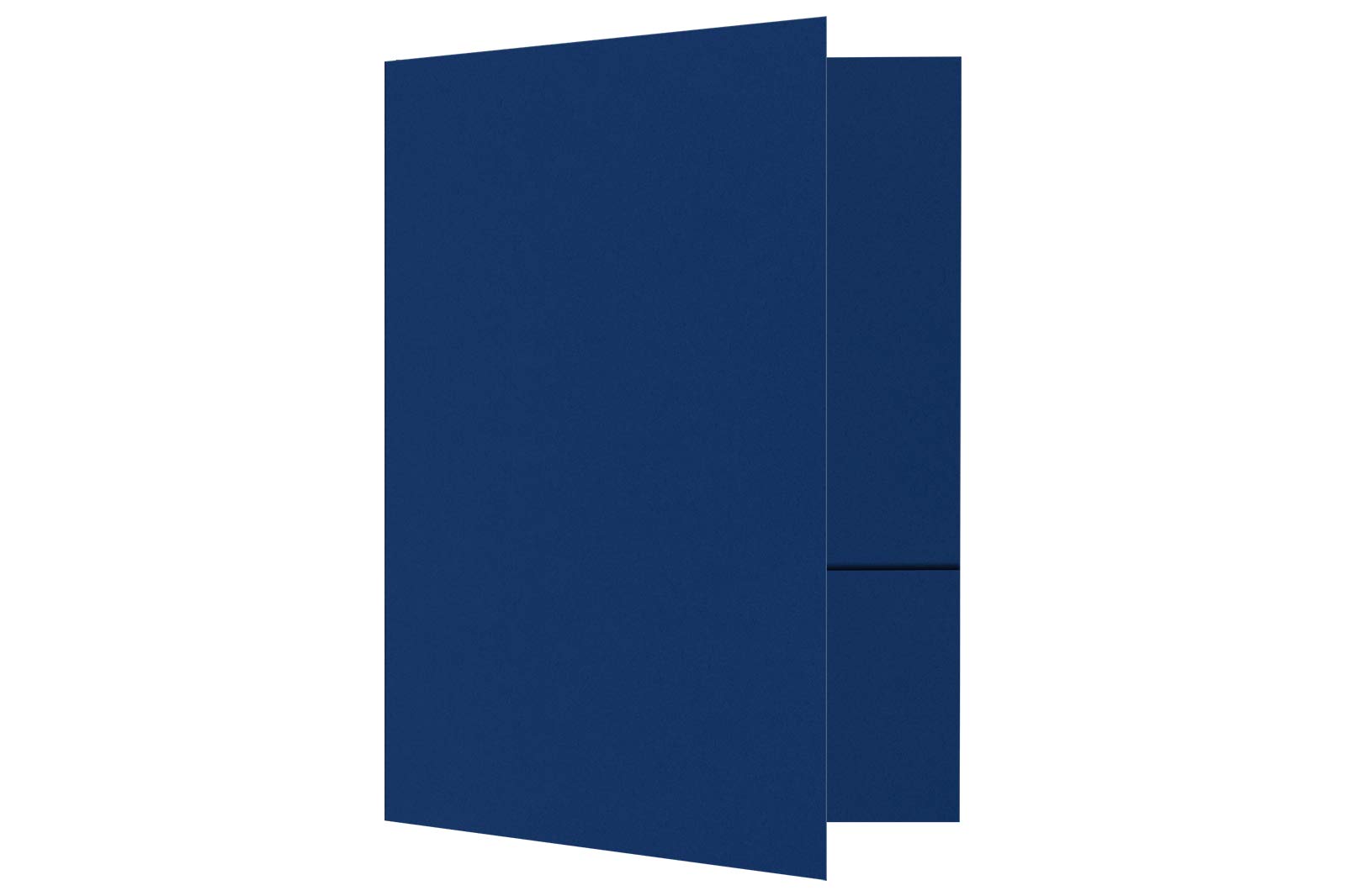 Premium 9x12 Navy Blue Presentation Folders - 100 lb. Cardstock with 2 Pockets, Holds 8.5x11 Documents - Perfect for Business Meetings, School Projects & Professional Reports (50-Pack, Dark Blue)