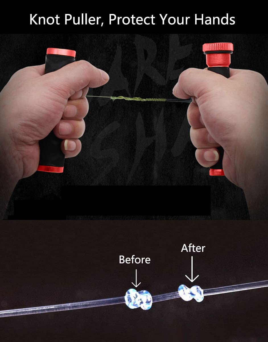 FG GT Knot Puller Tool - Fishing Knot Tying & Line Tension Assistant for Saltwater Fishing | PE Line Spooling Drag Tool | Perfect for Offshore, Surf & Deep Sea Angling