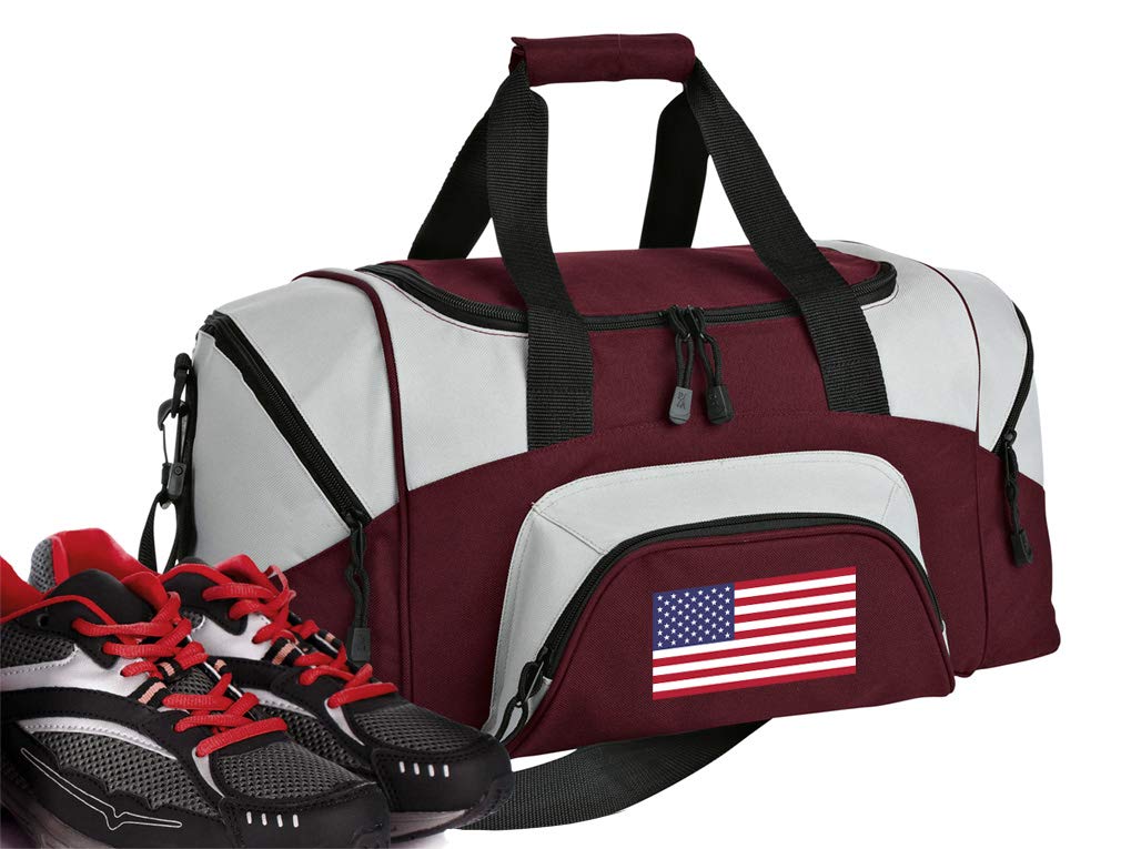 Premium Small USA Flag Gym Bag - Durable American Flag Travel Duffel for Workouts, Sports & Travel | Perfect for Gym, Beach & Weekend Getaways