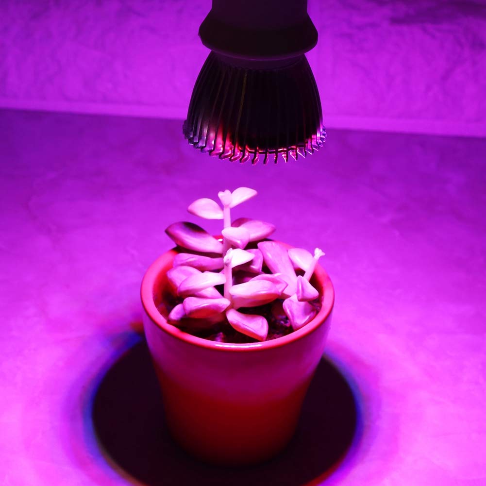 5W 28-LED Full Spectrum Plant Grow Light Bulb for Indoor Plants, Greenhouse, Vegetables, Melons & Horticulture - Perfect for Small Grow Boxes, Garden Nursery & Indoor Gardening Needs