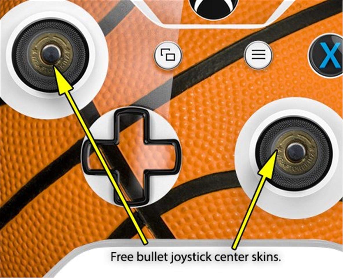 XBOX One S/X Controller Vinyl Skin Wrap - Basketball Design for Gaming Enthusiasts