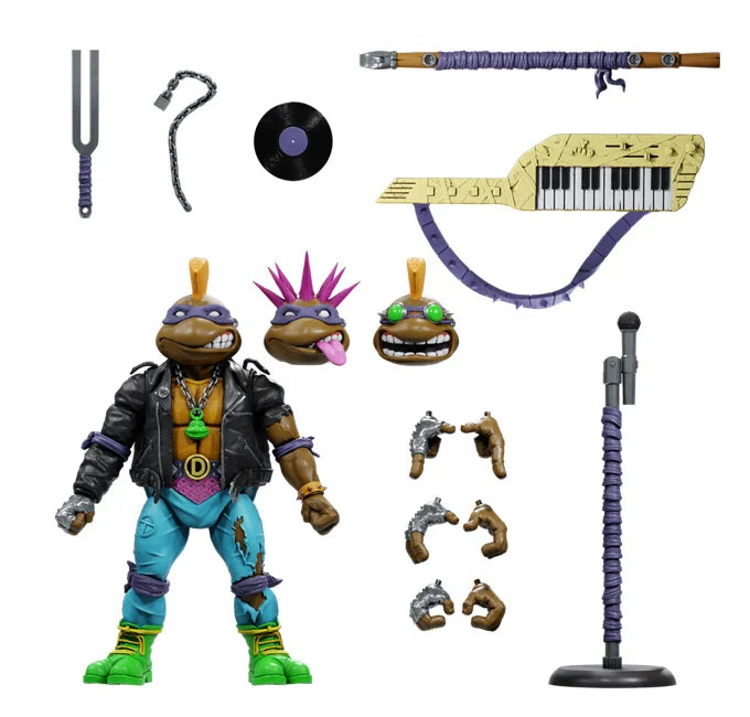 Super7 Teenage Mutant Ninja Turtles ULTIMATES! Punker Don Action Figure - Collectible TMNT Toy for Fans & Display - Perfect for Home Decor, Gifts, and Comic Conventions