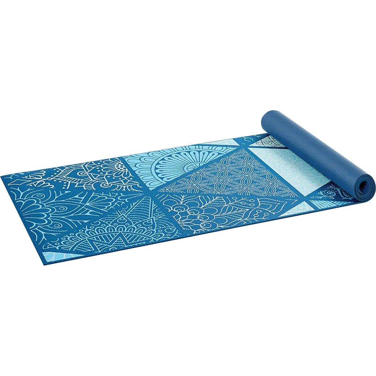 GAIAM Premium Support Yoga Mat 6mm Non-Slip Thick Exercise Mat with Sea Glass Print - Ideal for Yoga, Pilates, Home Workouts & Gym Training