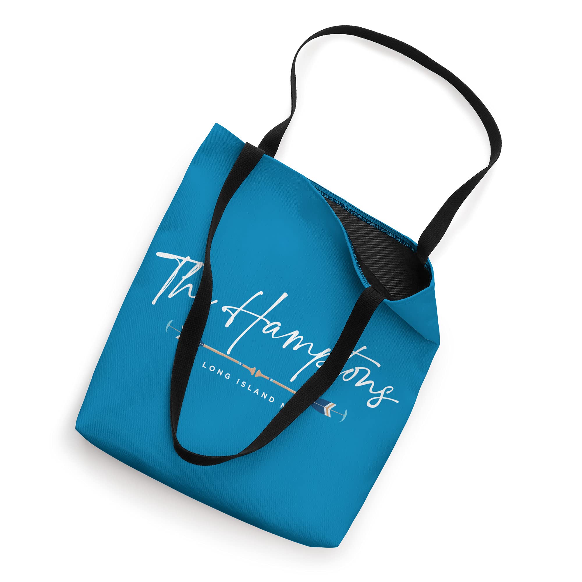 Stylish The Hamptons Long Island NY Oars Graphic Tote Bag - Durable Beach & Shopping Tote for Women, Perfect for Summer Outings, Groceries & Travel