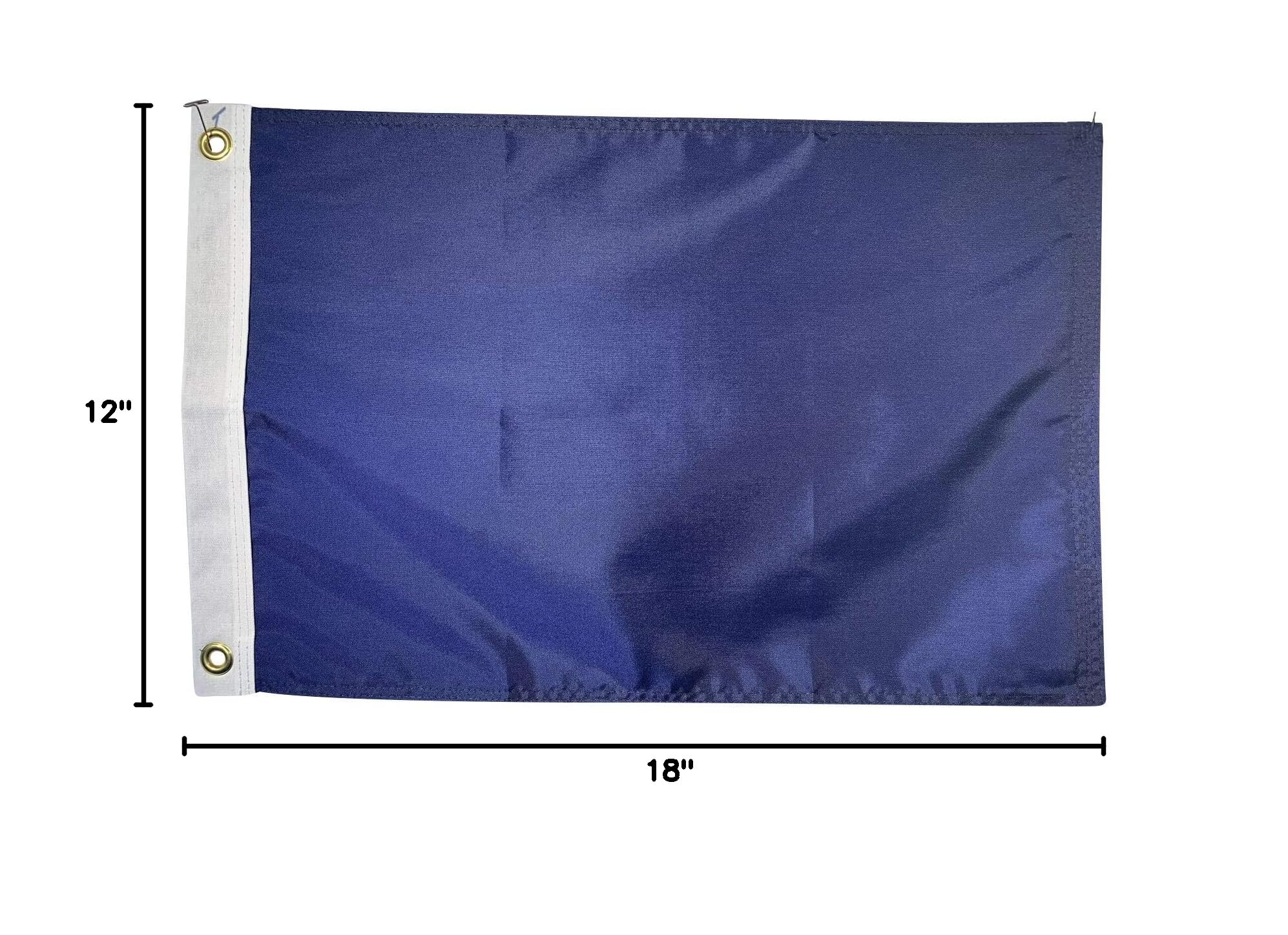 12x18 Inch Old Glory Blue Nylon American Flag - USA Made Patriotic Decoration for Home, Office & Outdoor Events