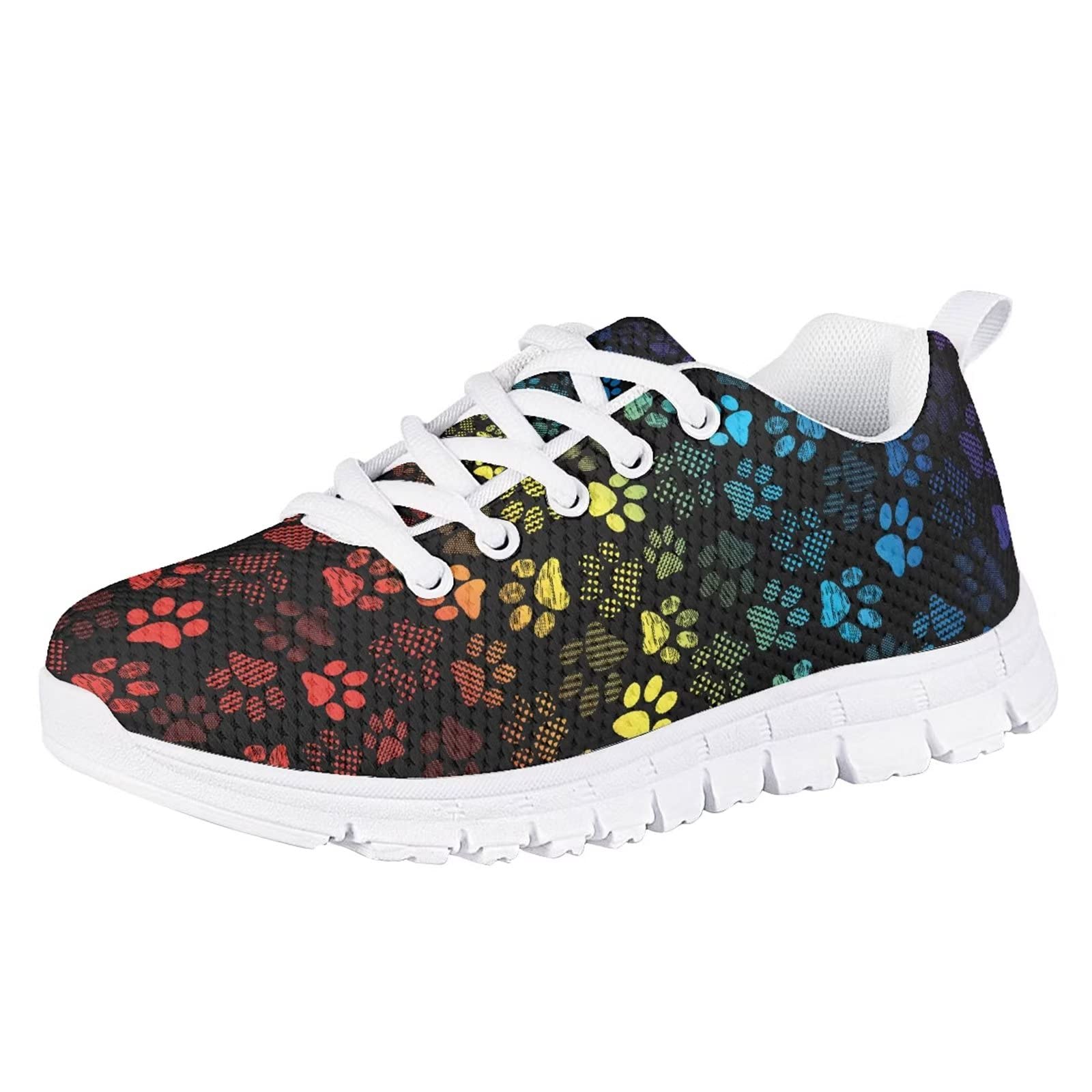 INSTANTARTS Girls' Sneakers - Lightweight Breathable Mesh Running Shoes for Kids, Non-Slip Gym Walking Shoes for School & Sports (Perfect for Playground, Jogging & Daily Wear)