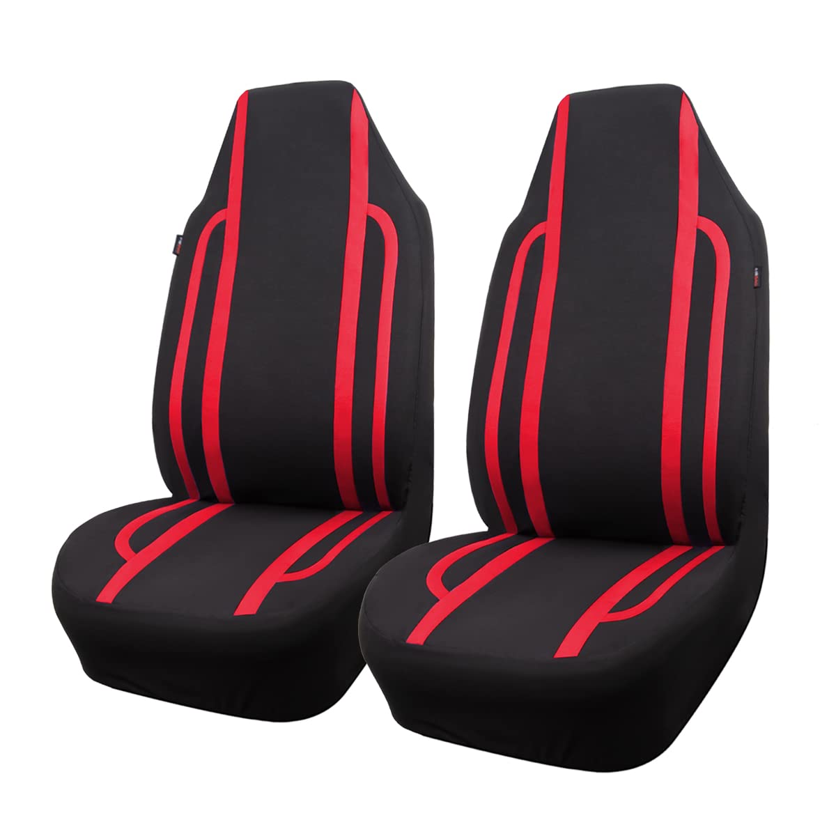 Breathable Sporty Car Seat Covers Front Set - Premium Custom Fit for Cars, SUVs & Trucks | Durable & Stylish Protection for Road Trips, Commuting & Daily Driving