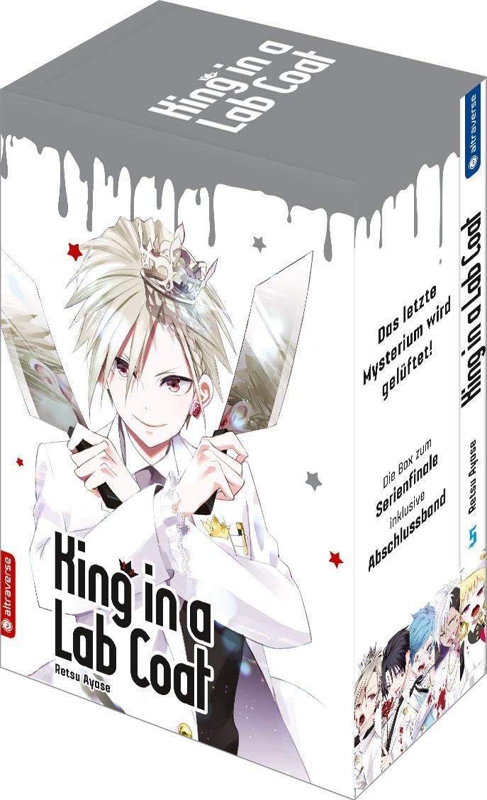King in a Lab Coat 05 with Box - Fun Scientist Costume for Kids & Adults - Perfect for Halloween, Science Parties & Cosplay Events